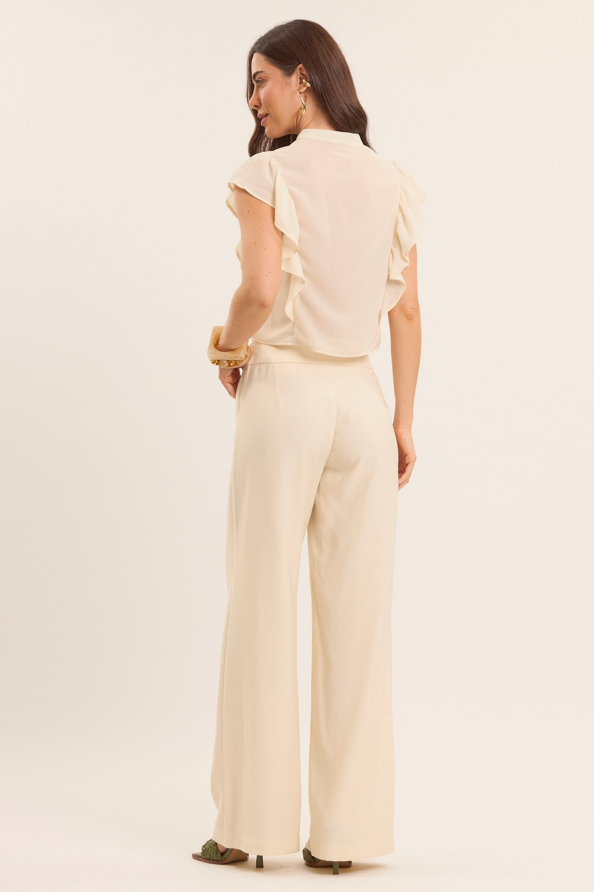 Camisa Romantic em Plano Chiffon