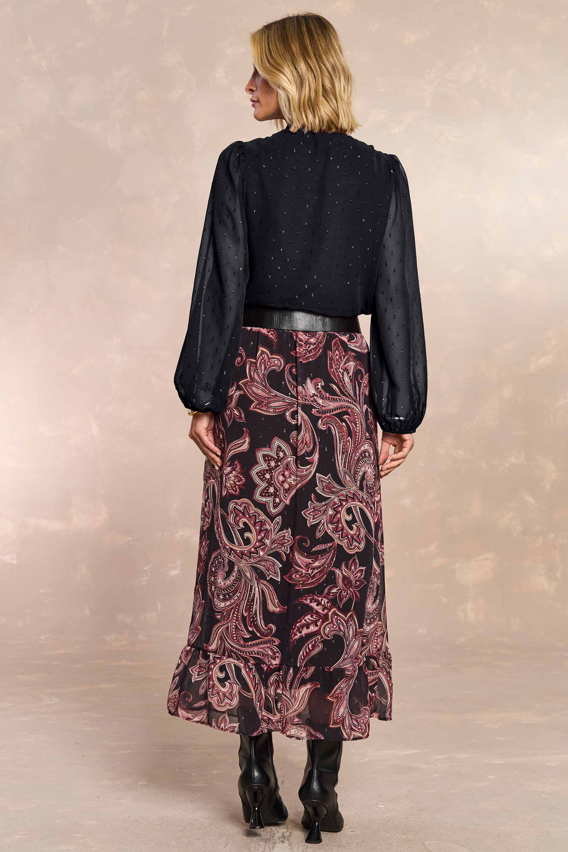 Blusa Jardim Boho em Chiffon