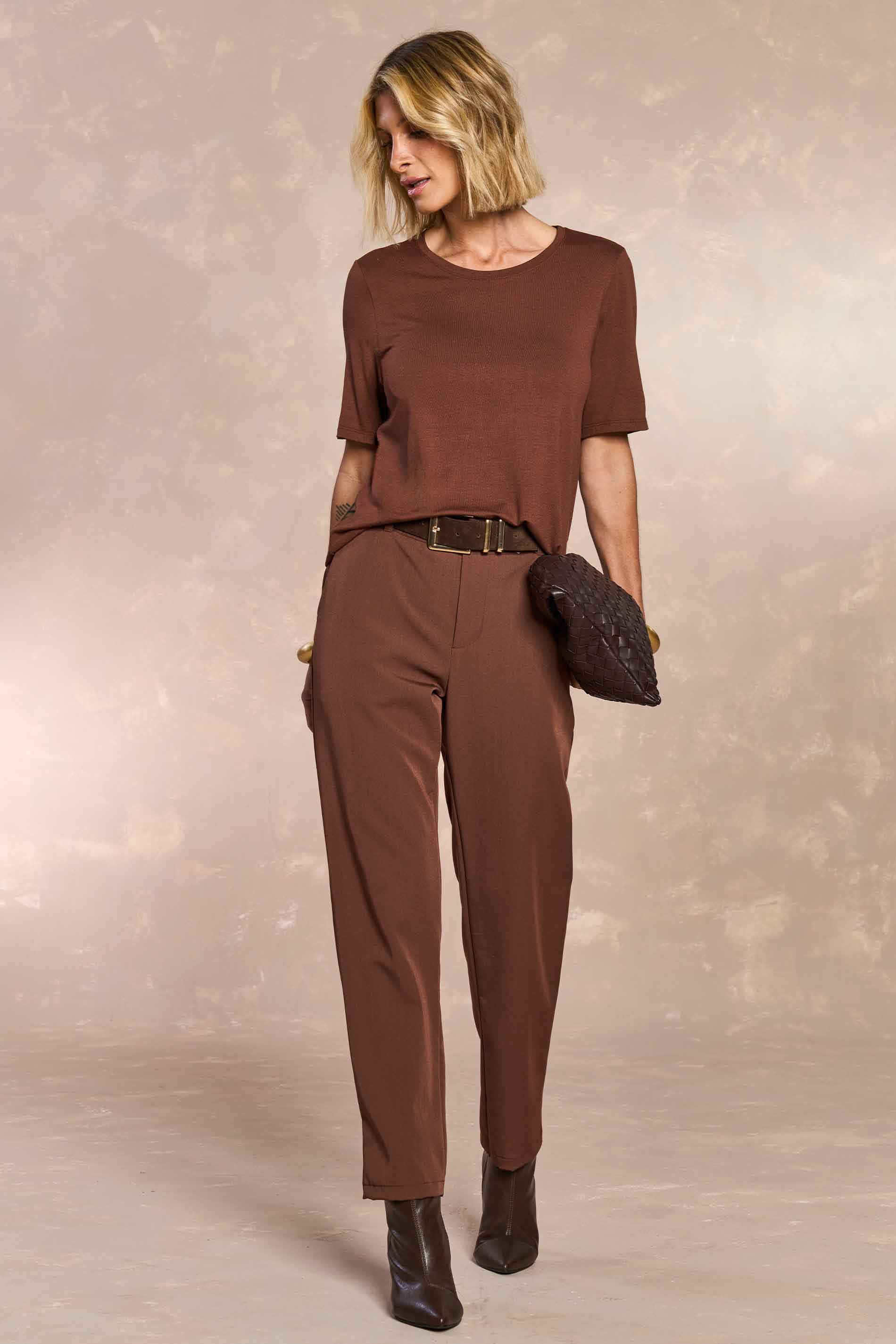 Blusa Jardim Boho de Manga Curta