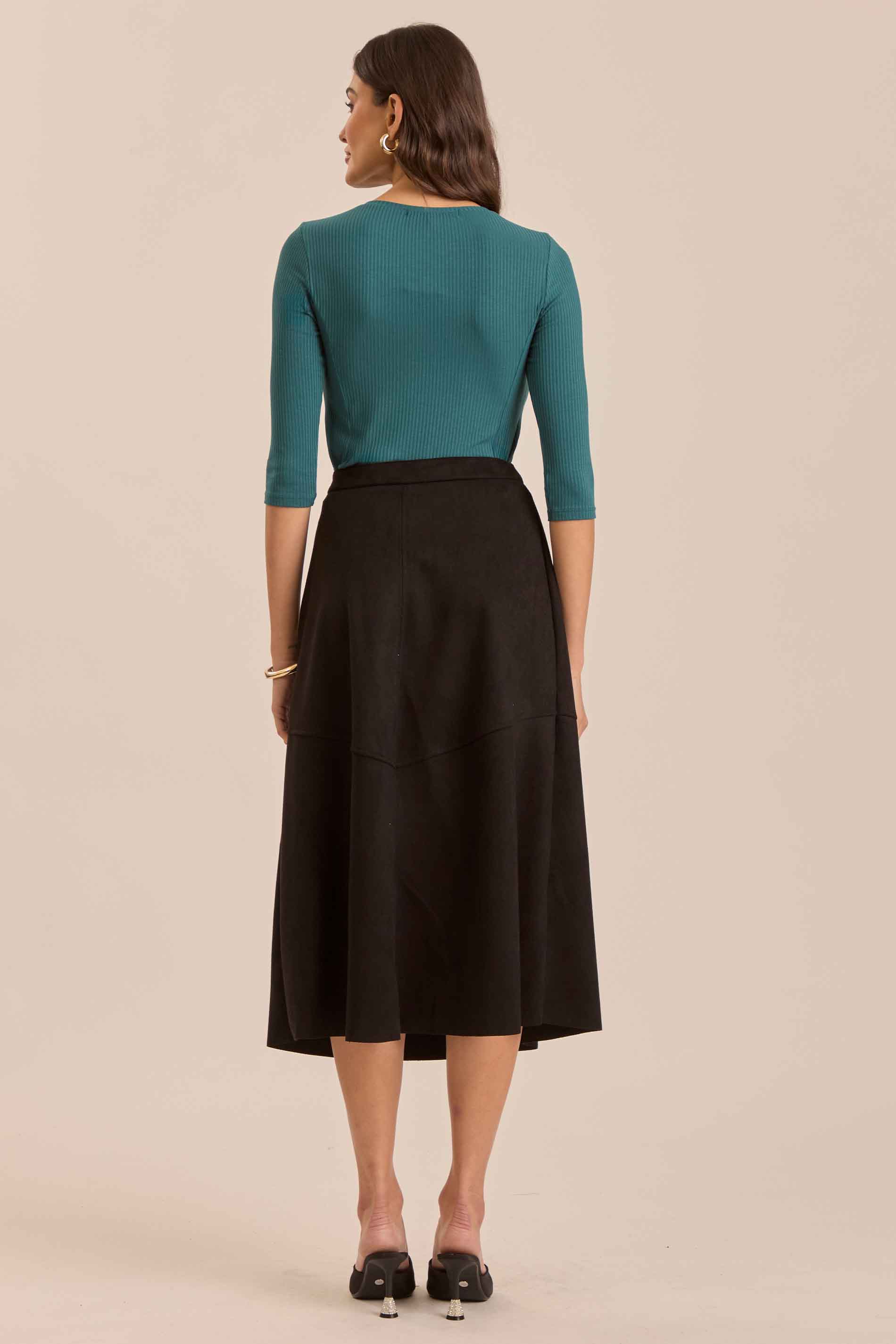 Blusa Mangas 3/4 Soft Garden em Viscose