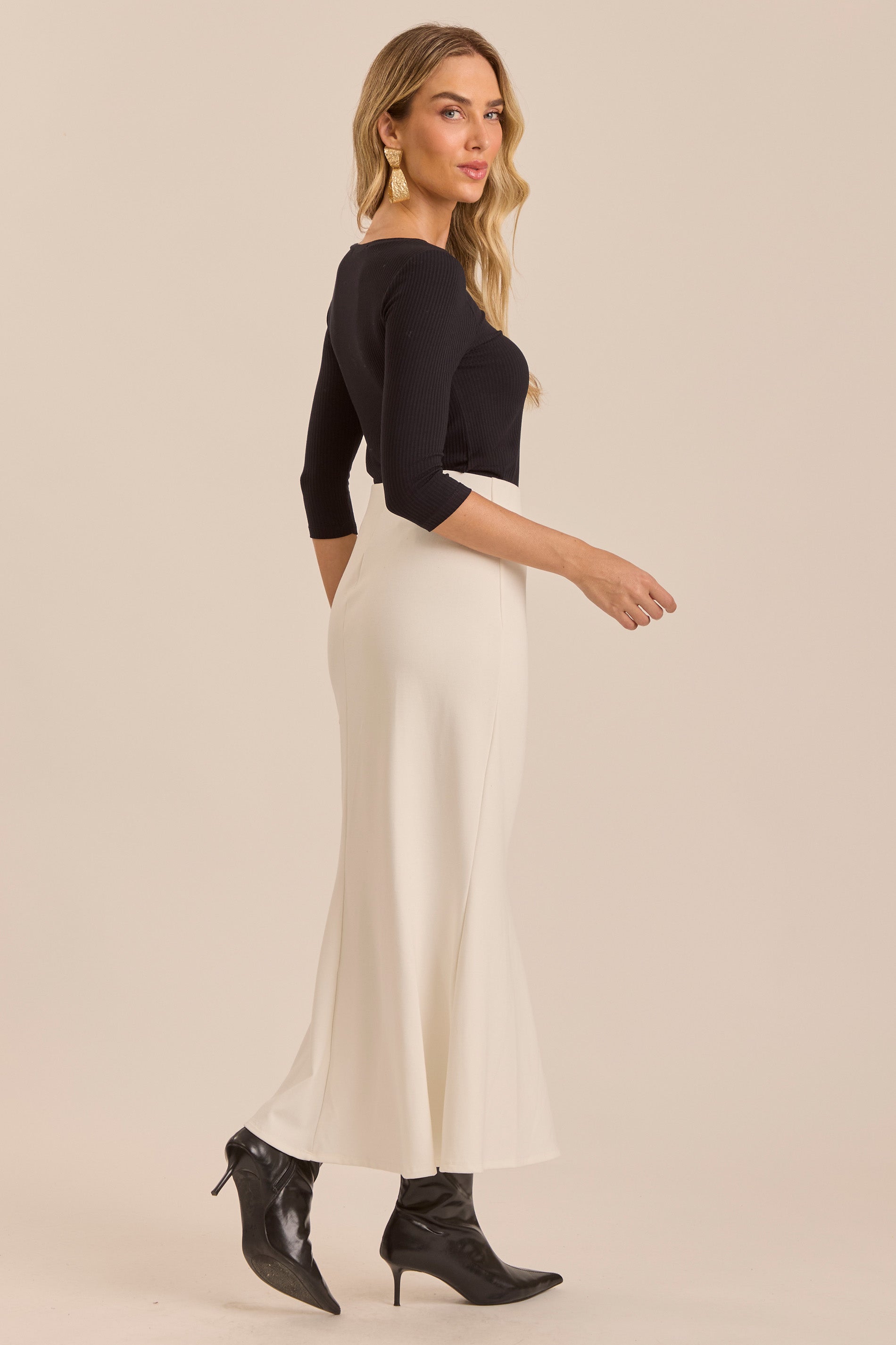 Blusa Mangas 3/4 Soft Garden em Viscose