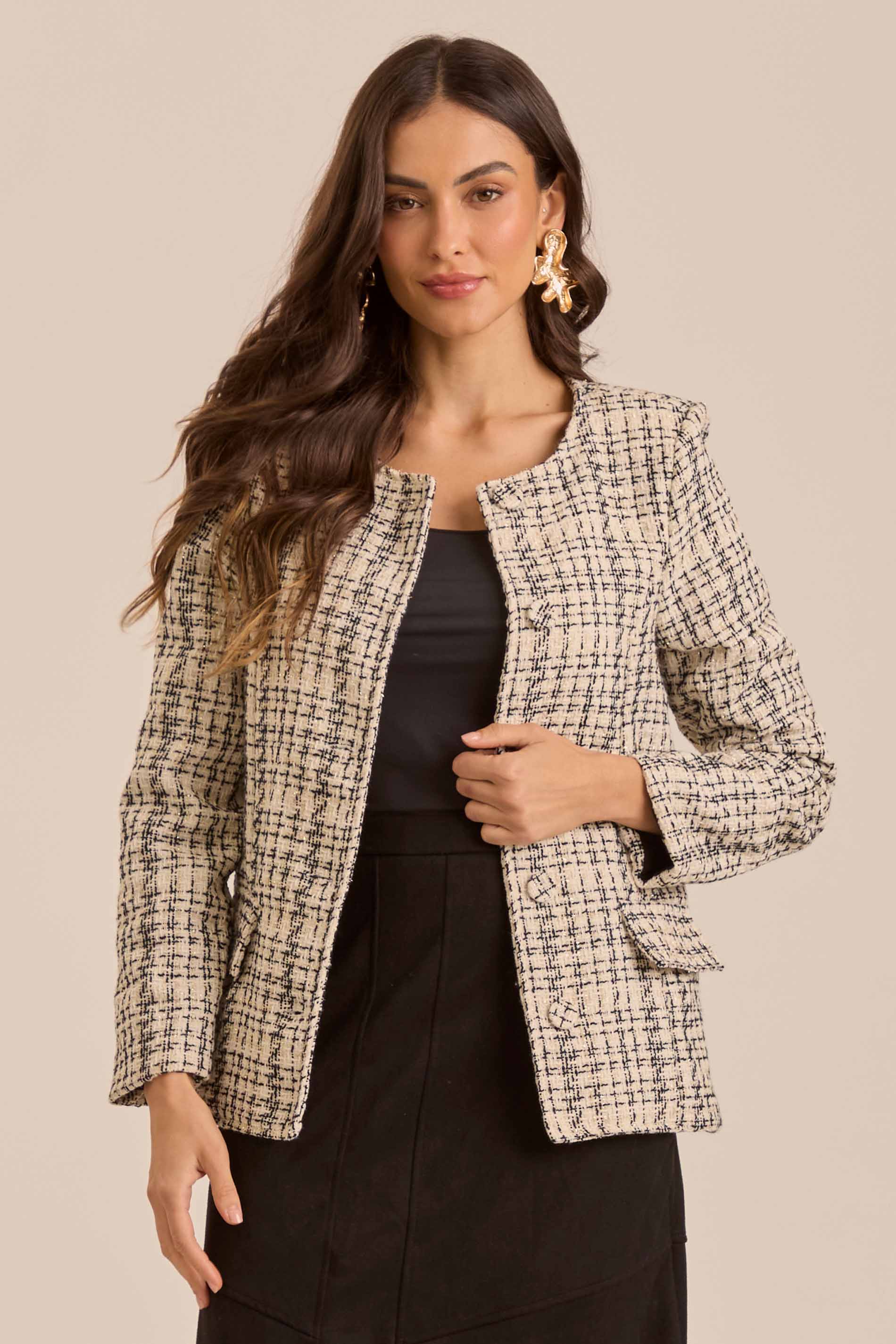 Casaco Urban Desire em Tweed