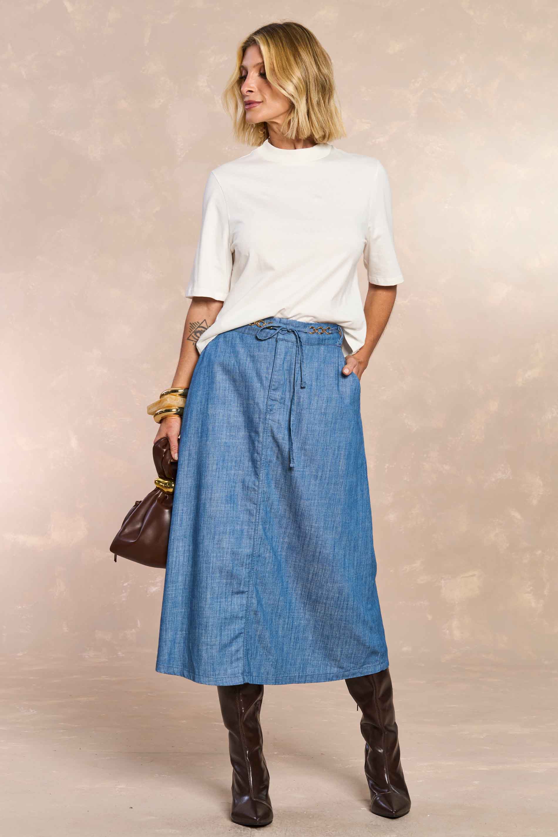 T-shirt Tropical Garden em Malha