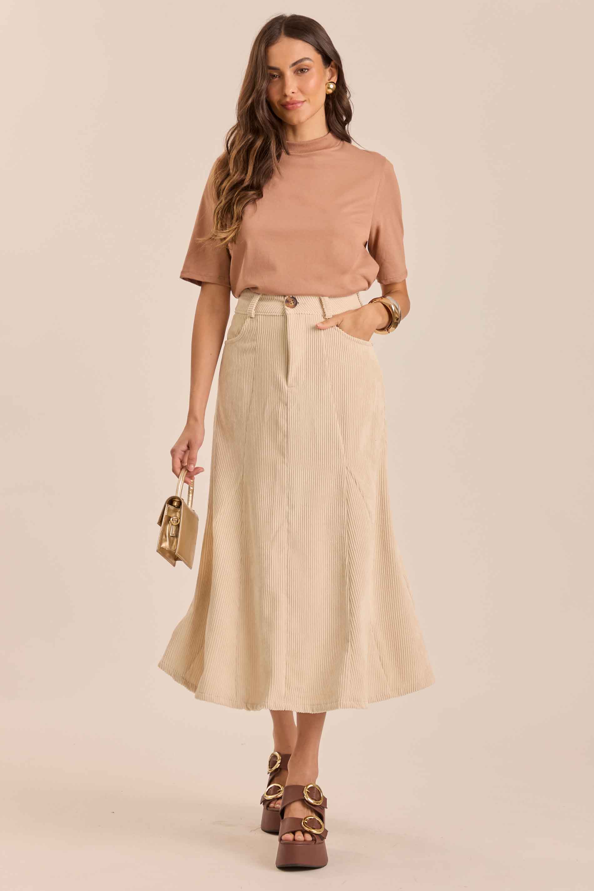 T-shirt Tropical Garden em Malha