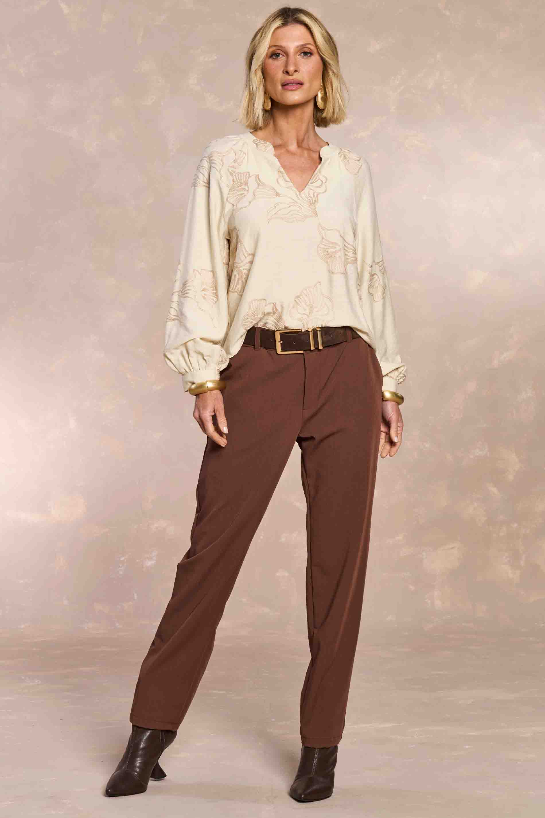 Blusa Jardim Boho Bordada