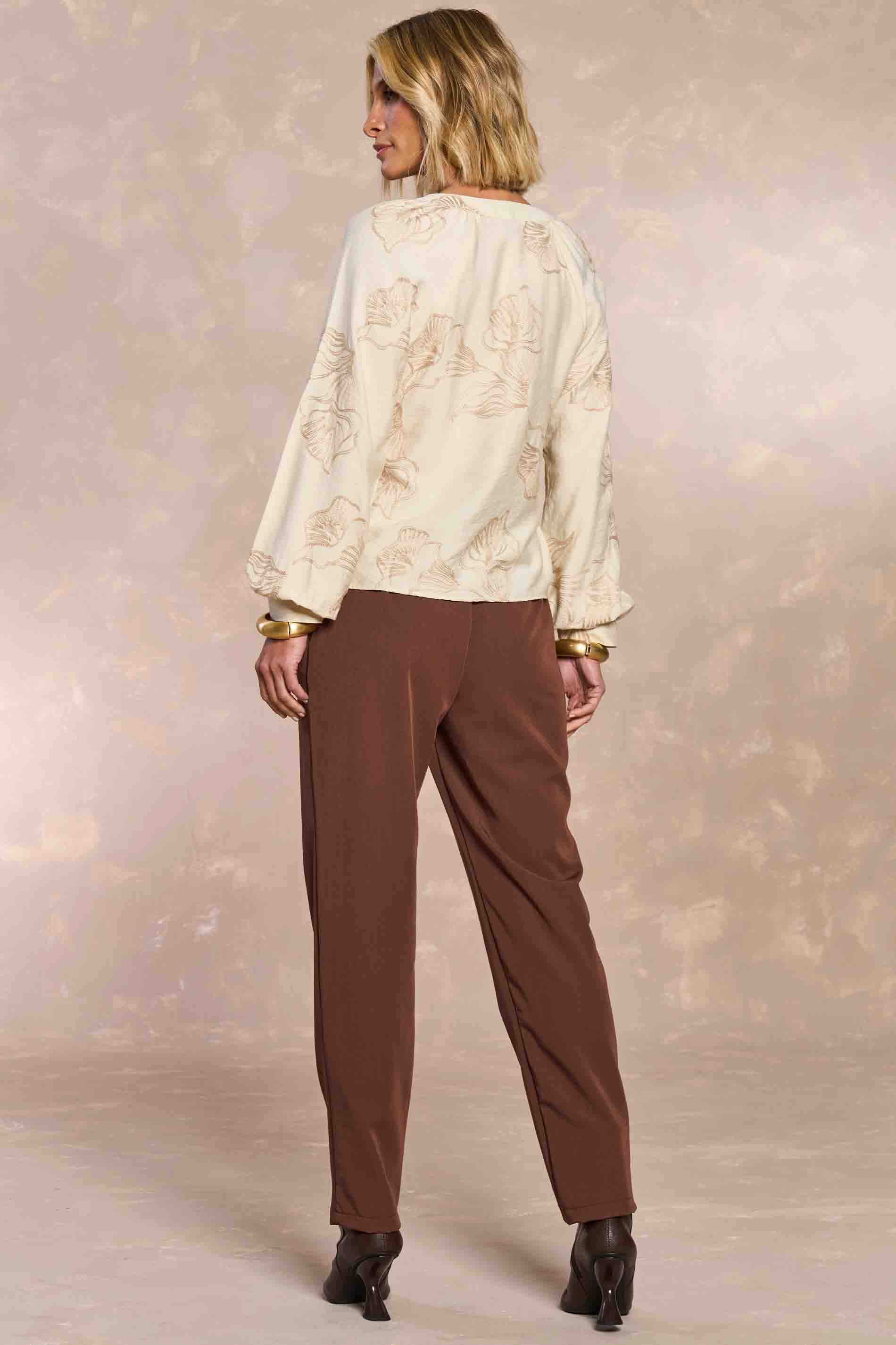 Blusa Jardim Boho Bordada