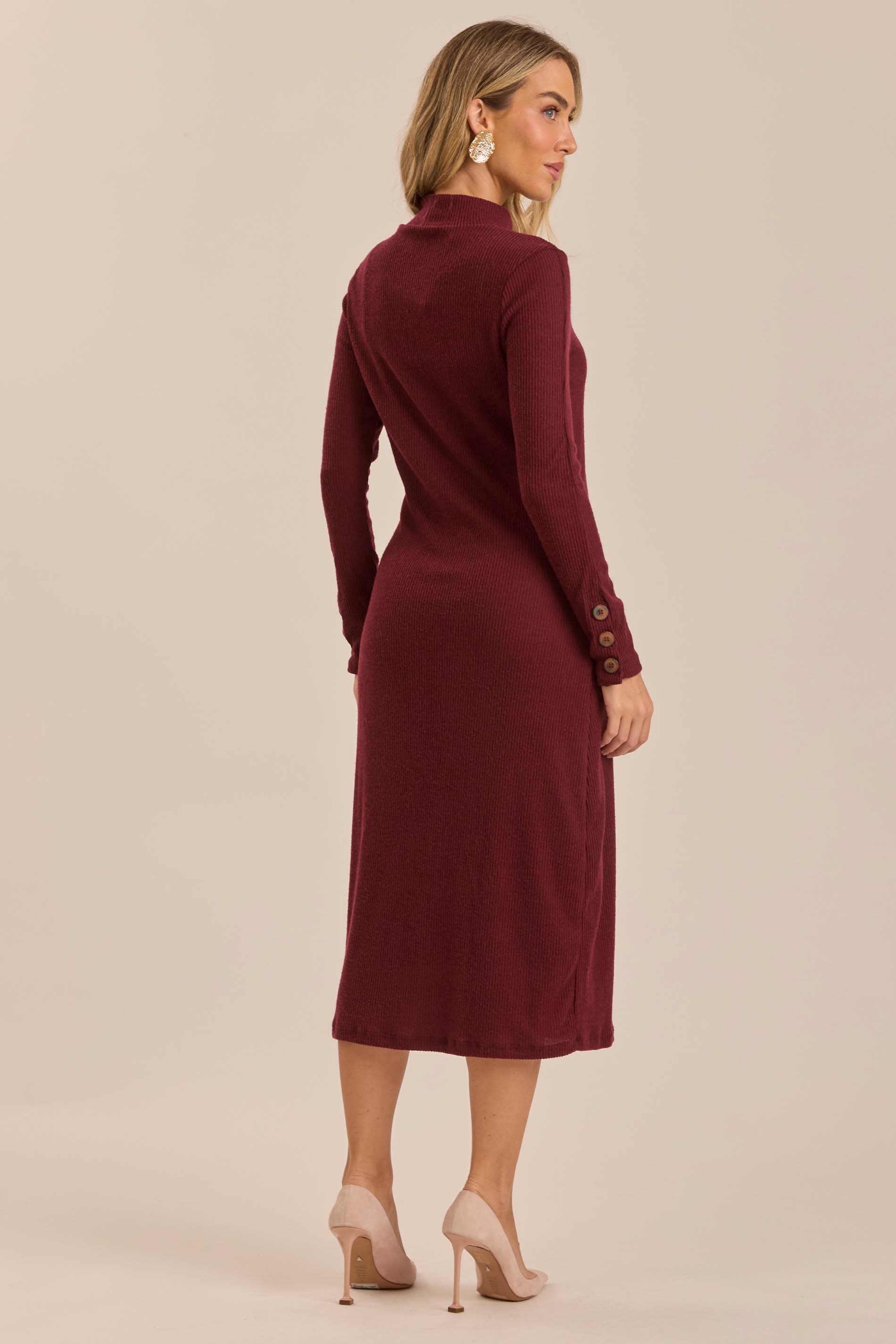 Vestido Midi Cozy Winter em Tricot