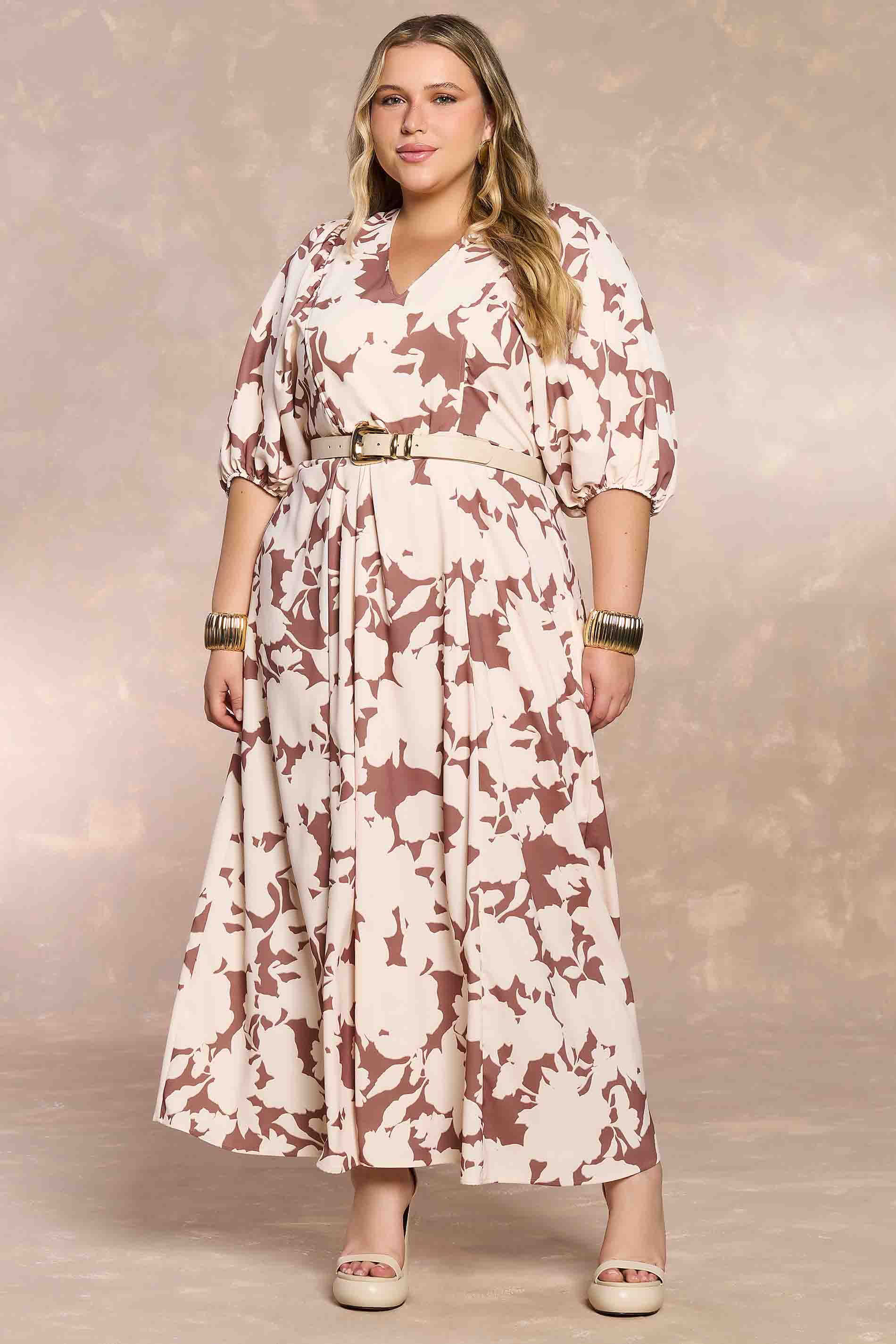 Vestido Longo Soft Garden Estampado