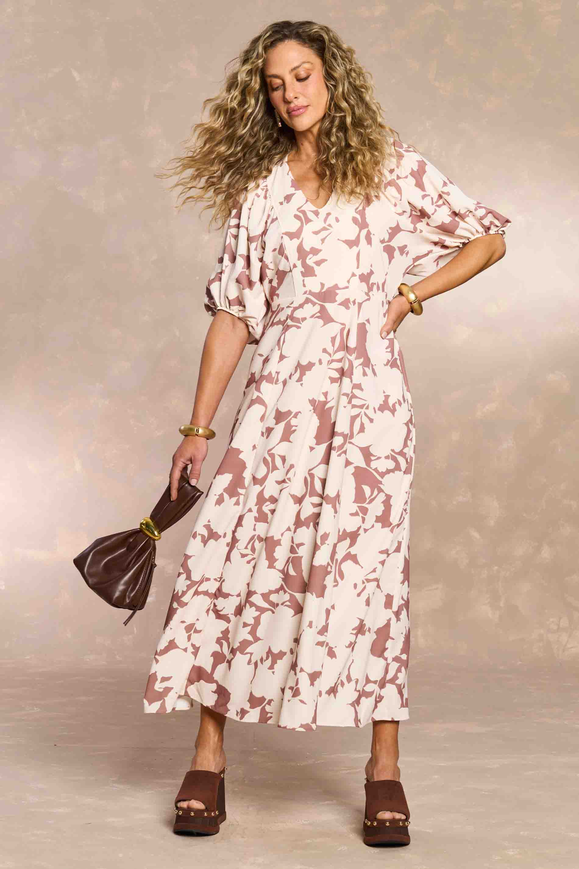 Vestido Longo Soft Garden Estampado