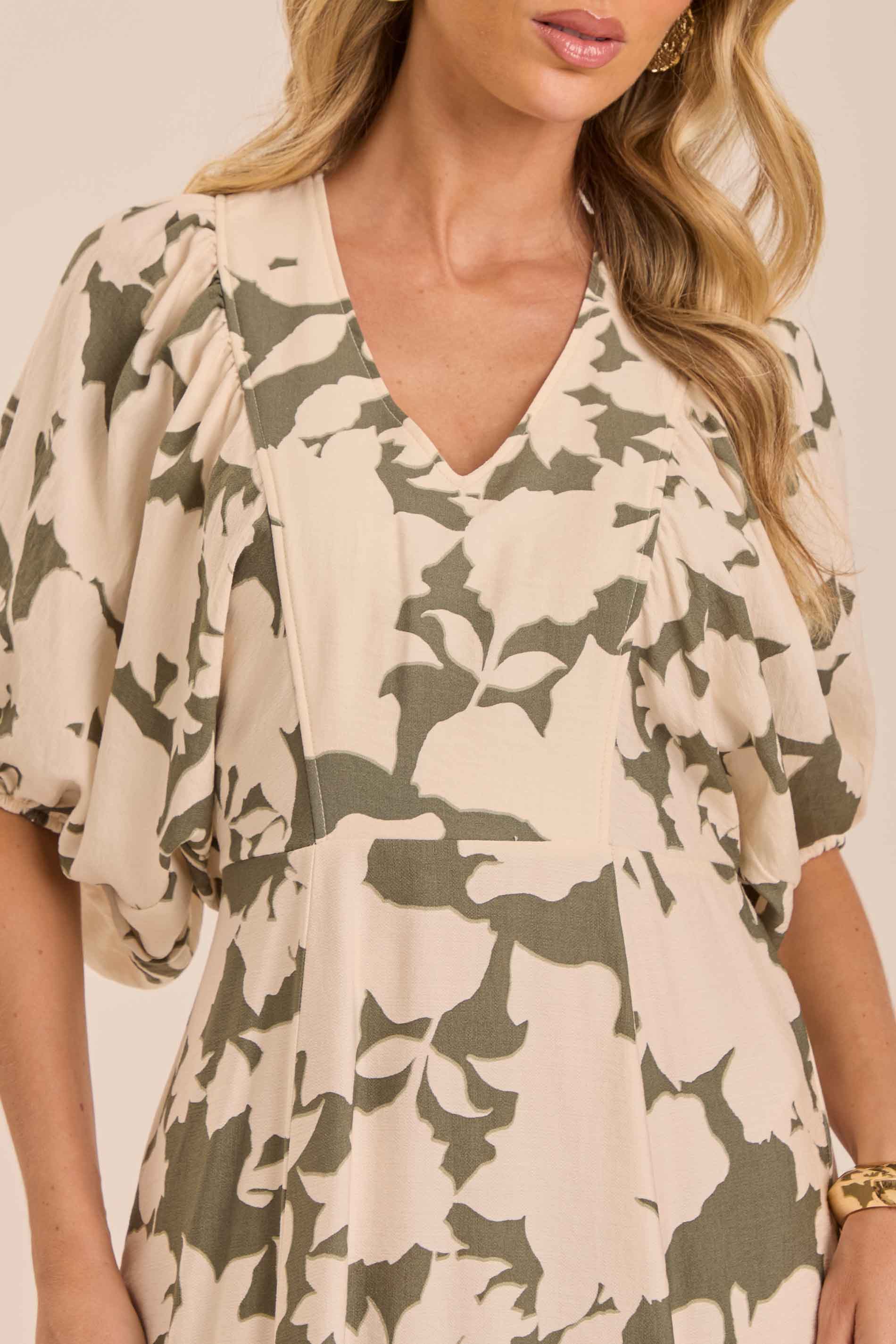 Vestido Longo Soft Garden Estampado