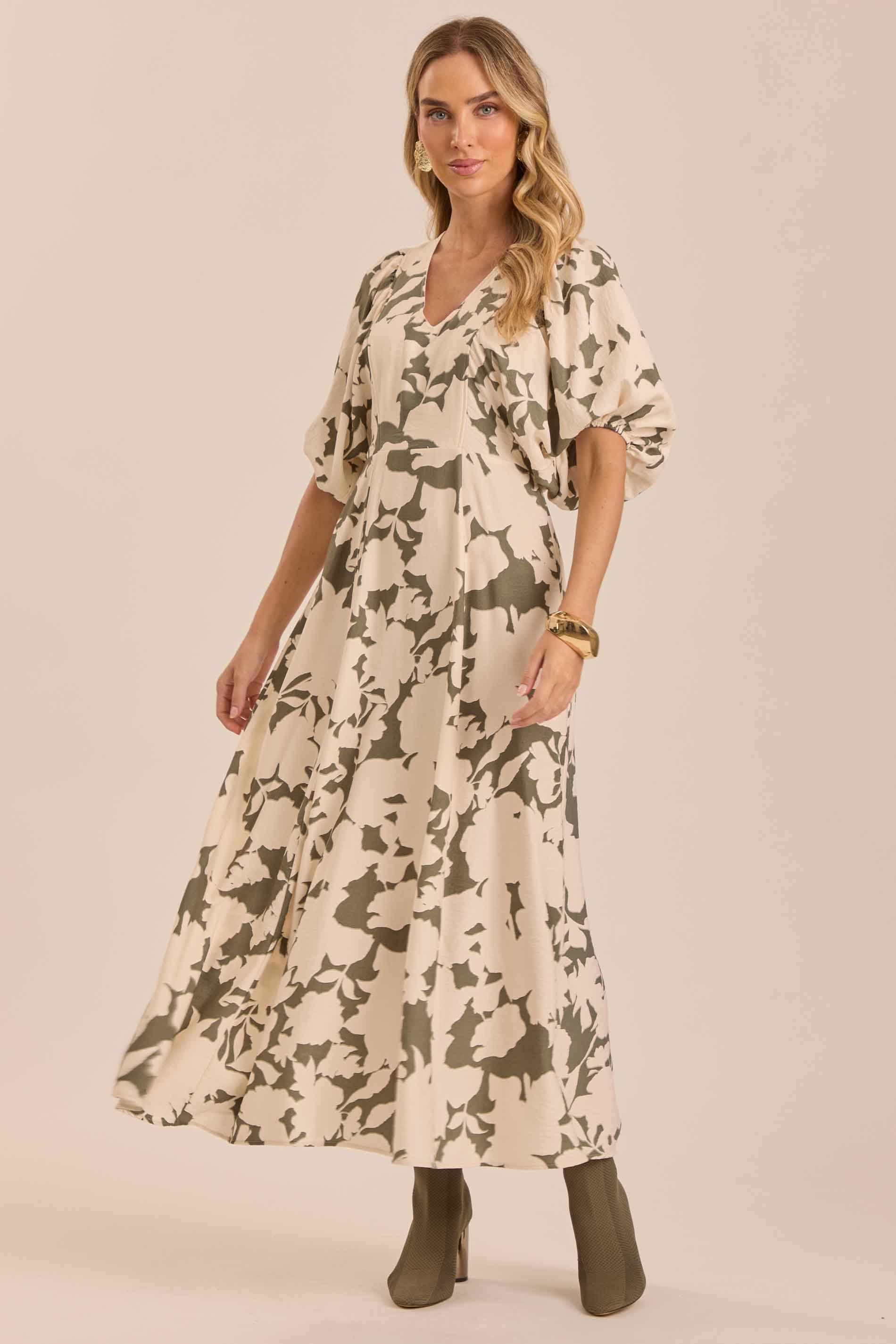 Vestido Longo Soft Garden Estampado