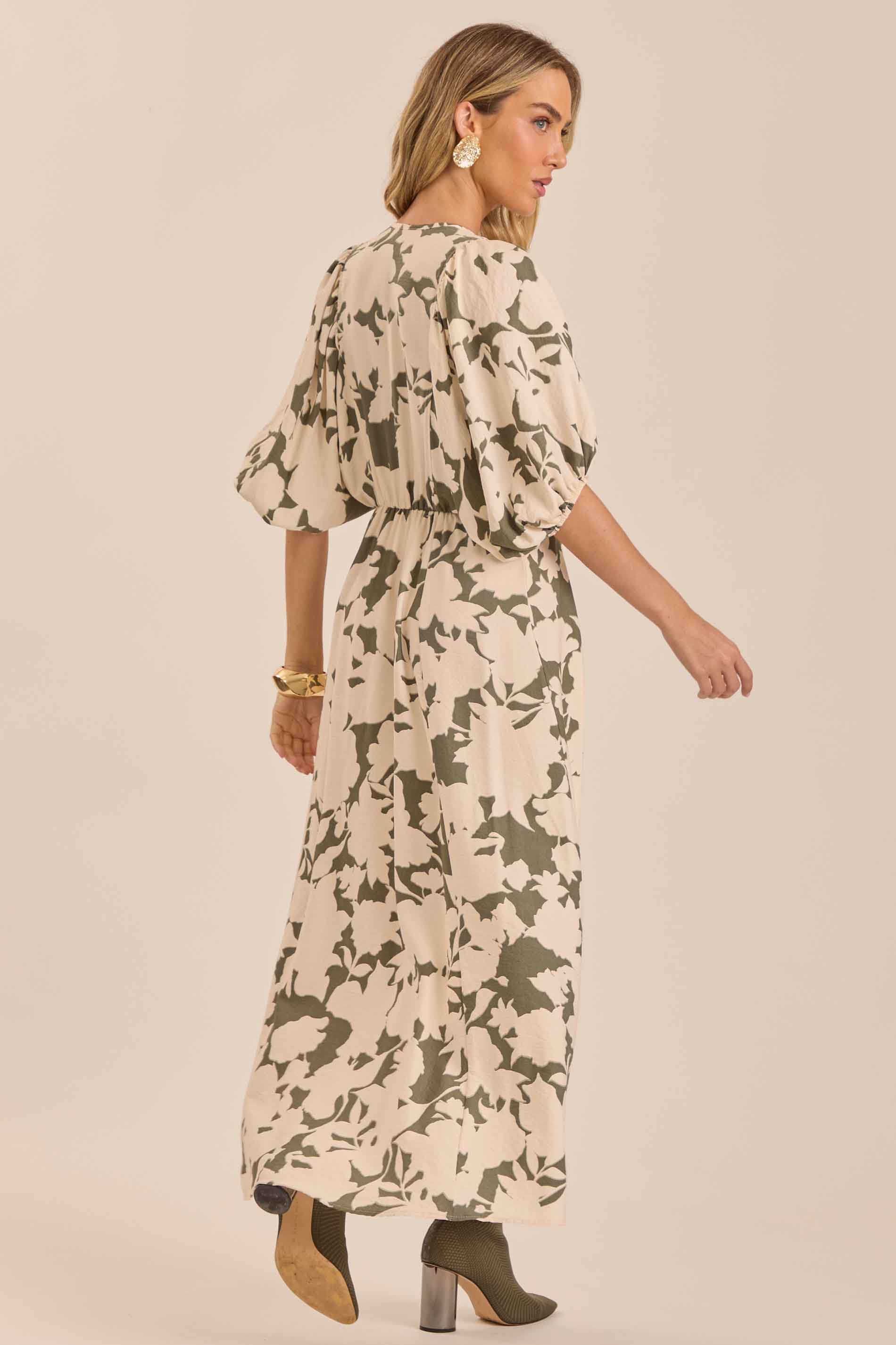 Vestido Longo Soft Garden Estampado