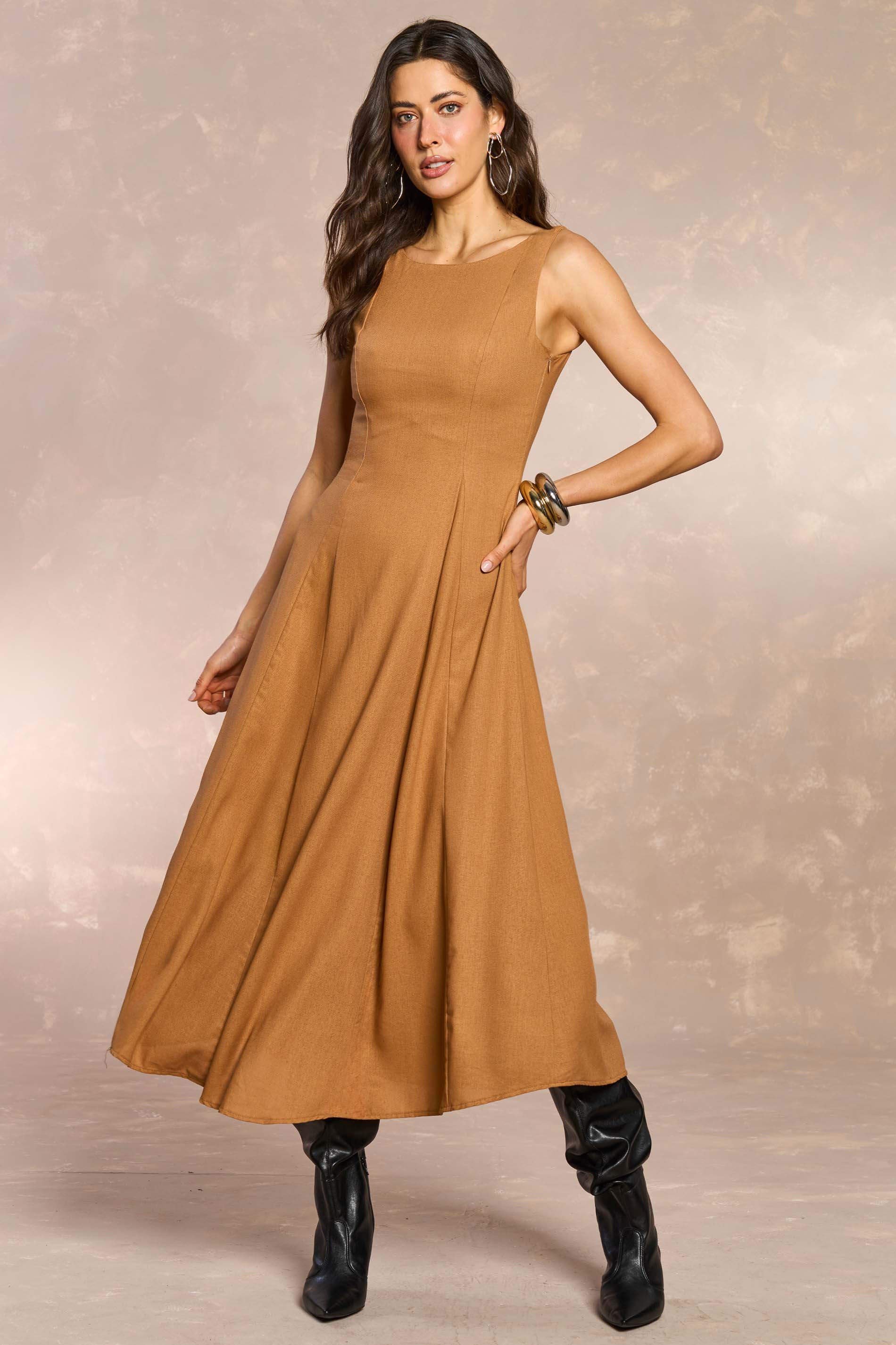 Vestido Longo Jardim Garden em Linho