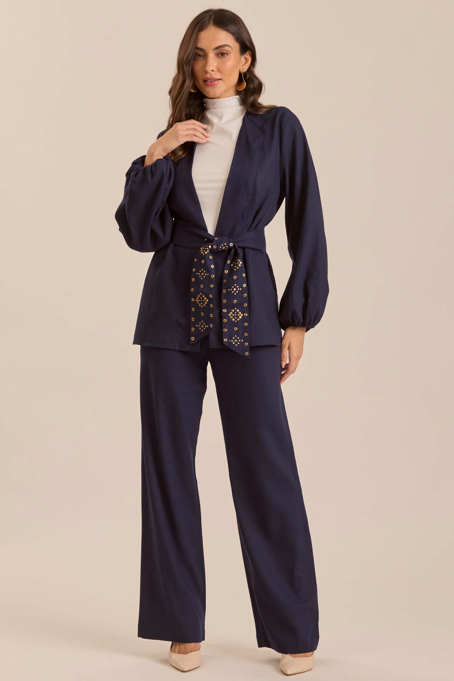 Kimono Jardim Decor em Plano Linen