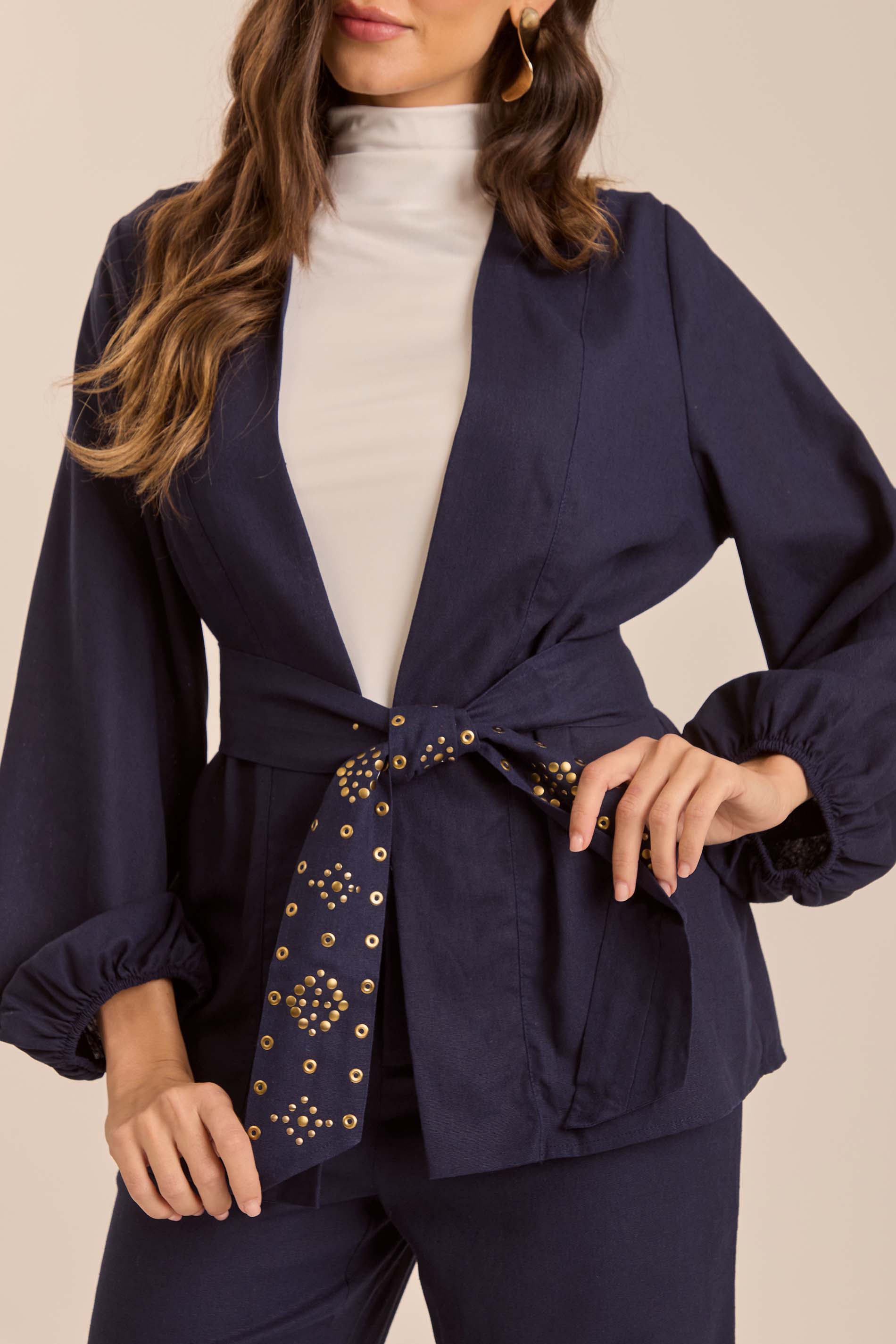 Kimono Jardim Decor em Plano Linen