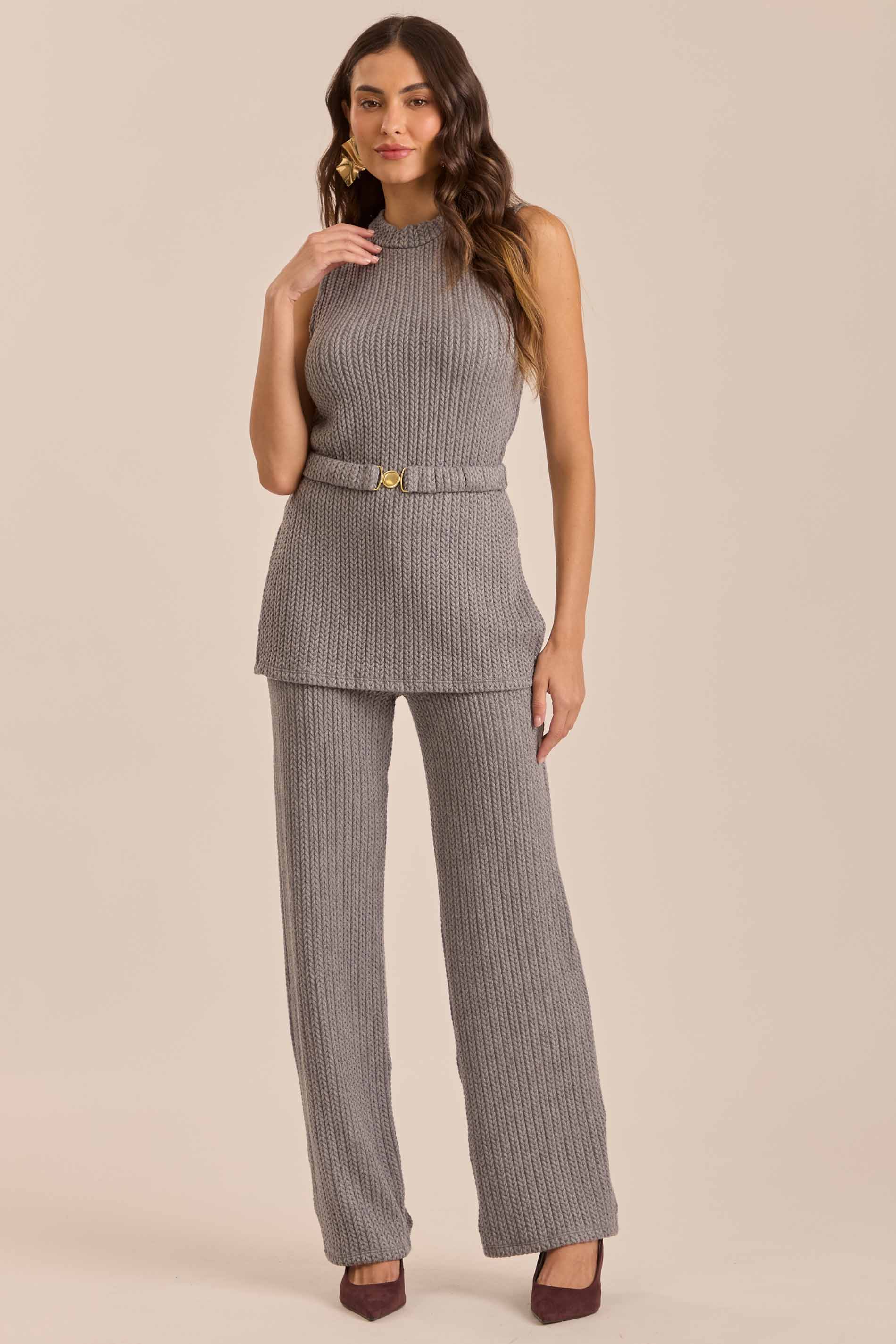 Blusa Jardim Decor em Tricot