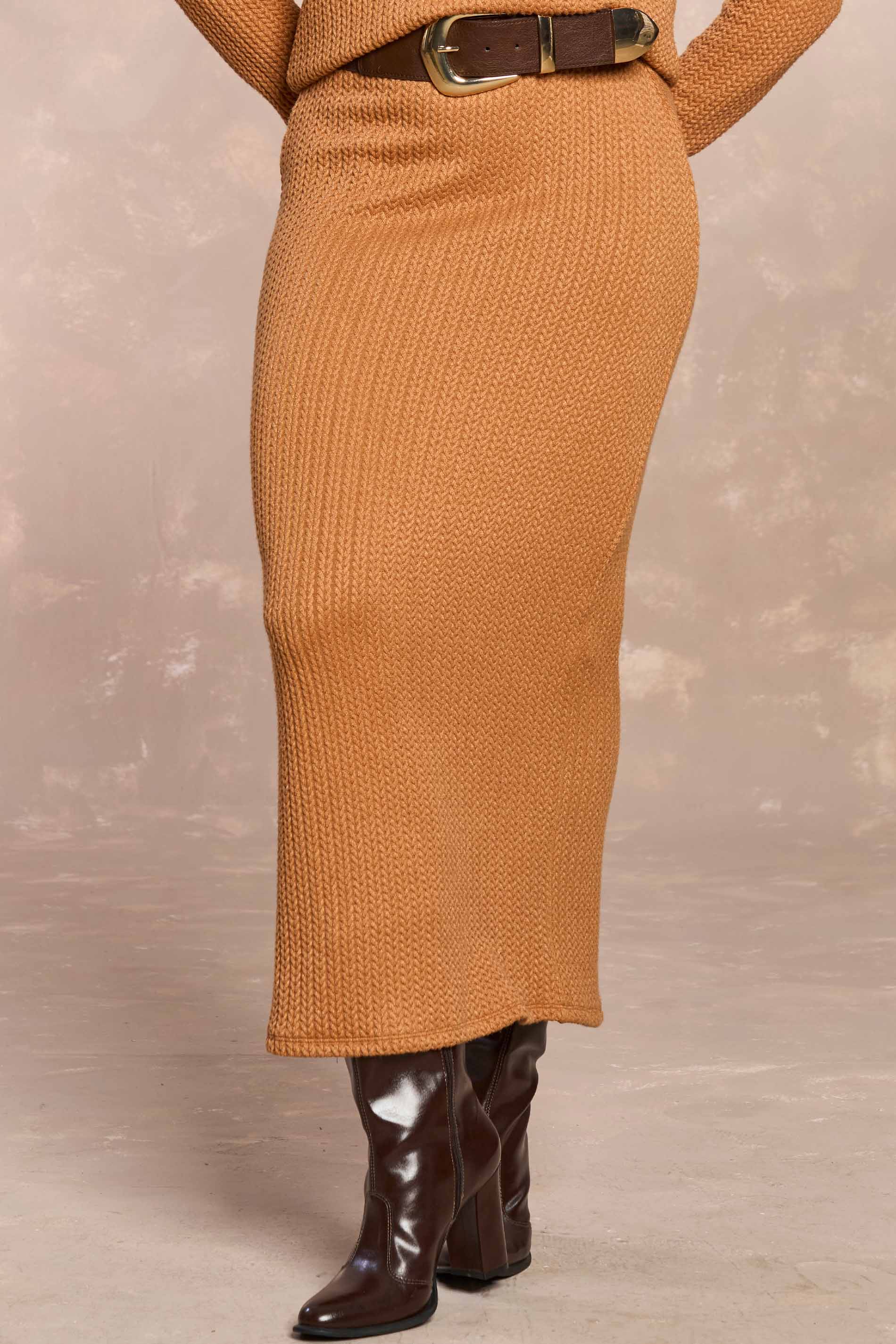 Saia Midi Cozy Winter e Tricot