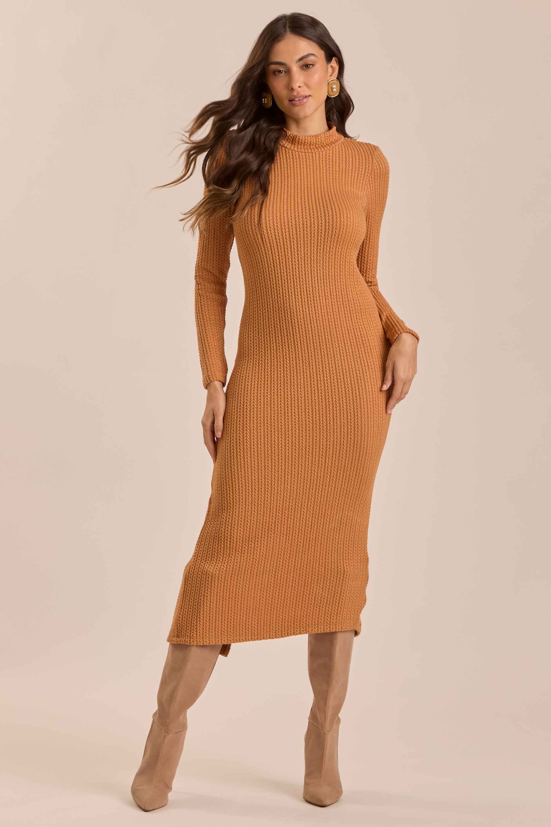 Vestido Midi Urban Desire em Tricot