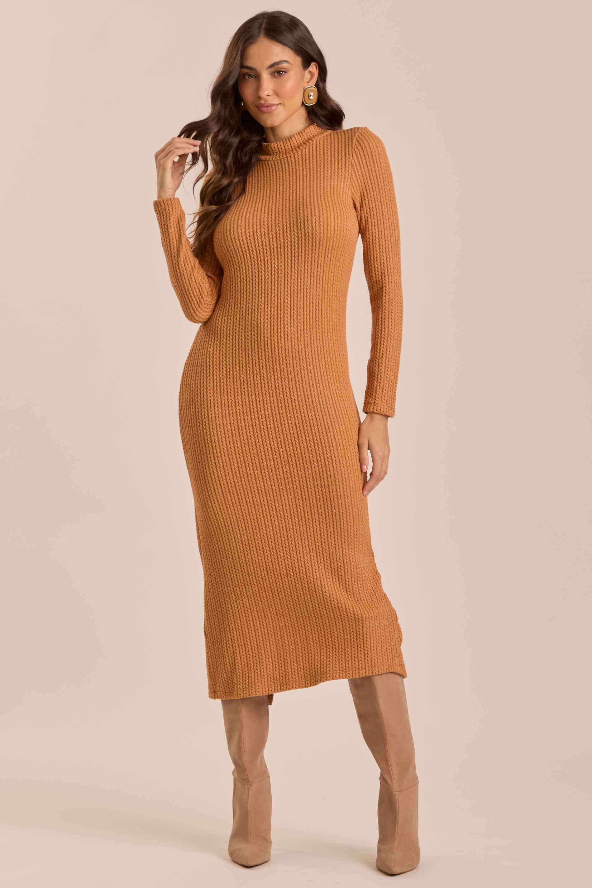 Vestido Midi Urban Desire em Tricot