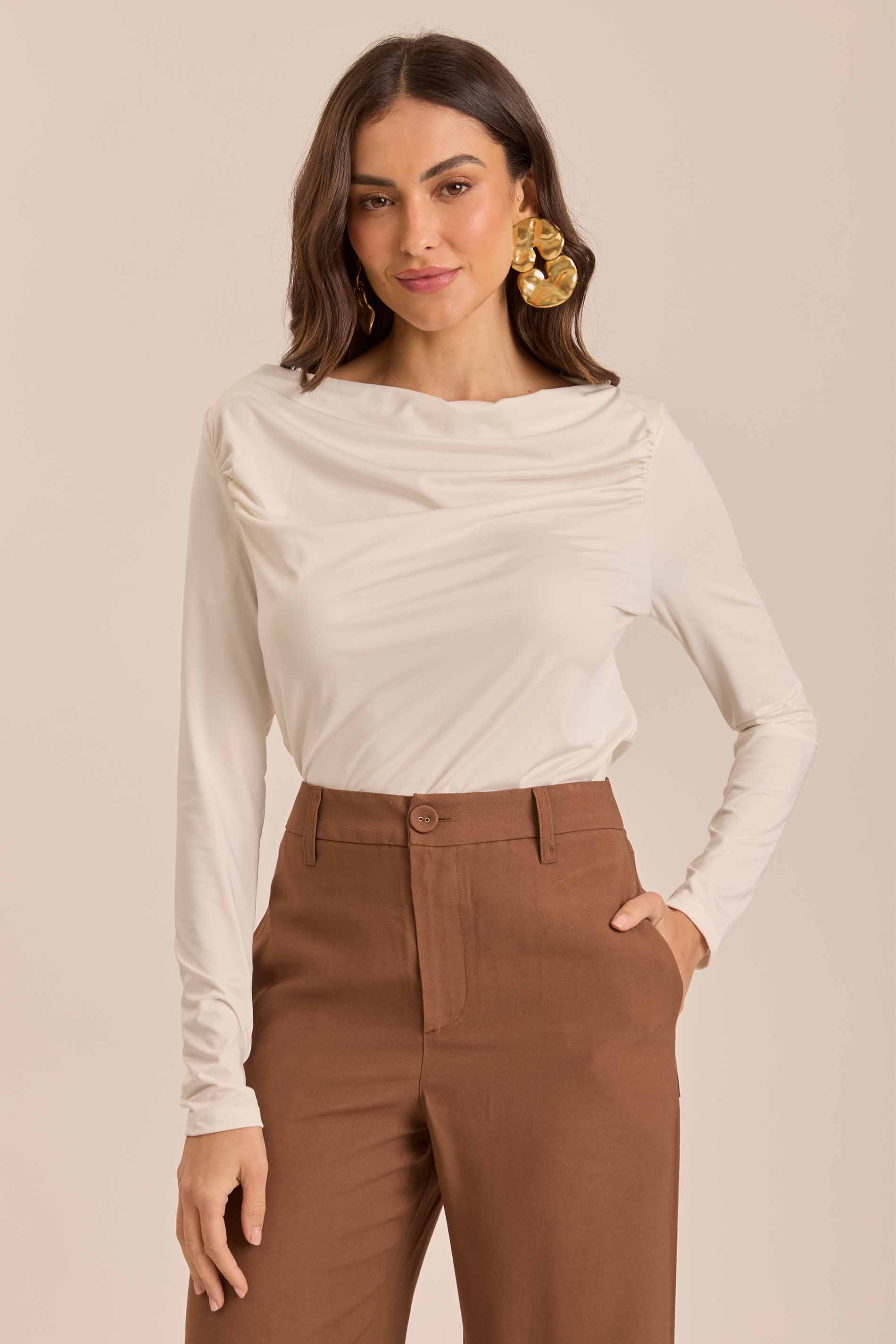 Blusa Jardim Decor em Microfibra