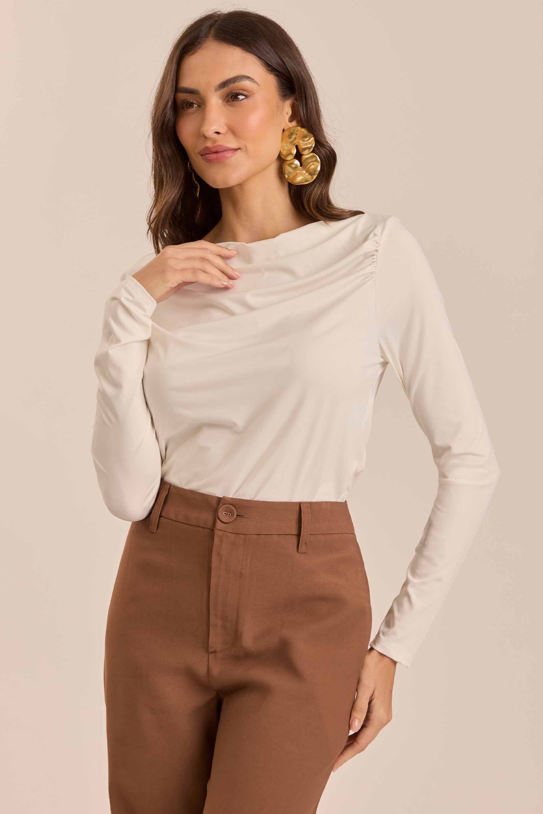 Blusa Jardim Decor em Microfibra