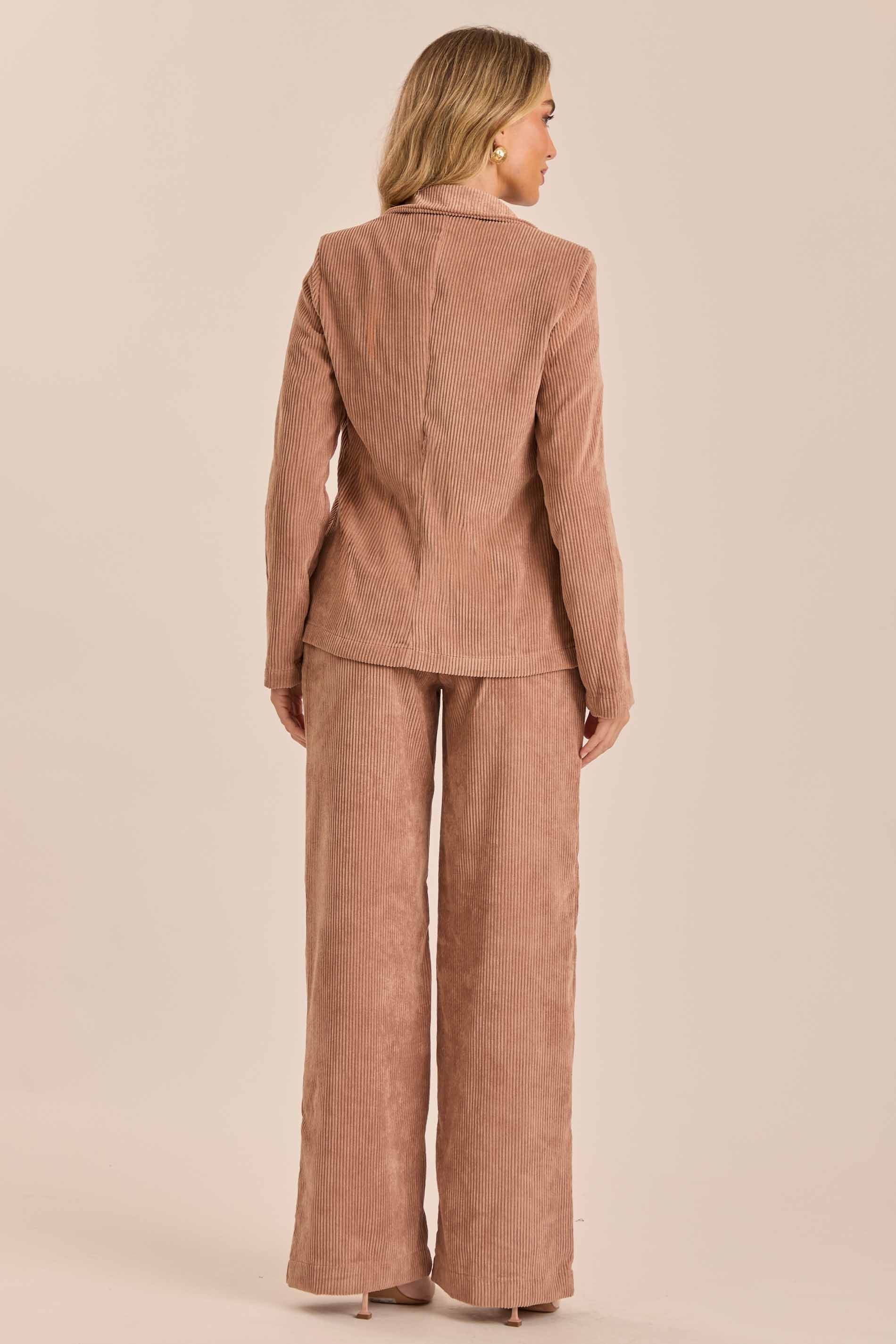 Blazer Ethnic Blur em Veludo Cotelê