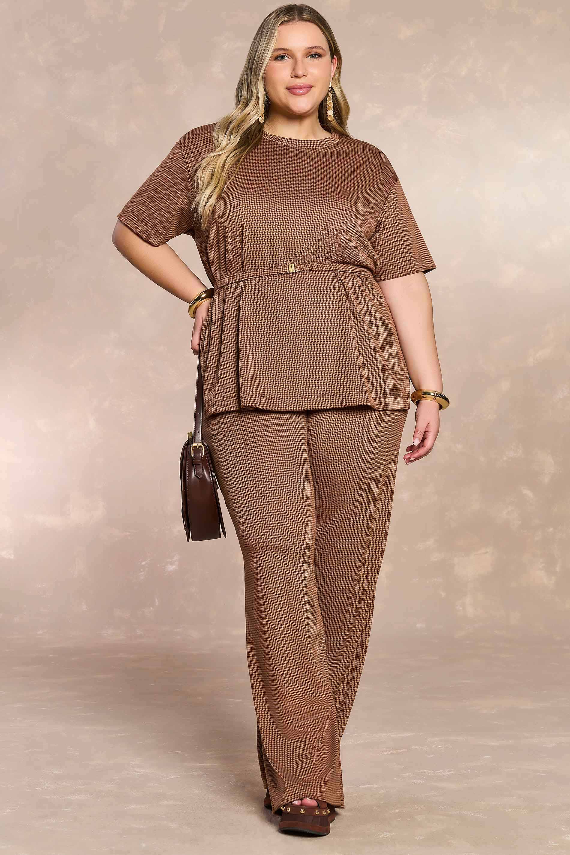 Calça Jardim Boho em Jacquard em Pied de Pool