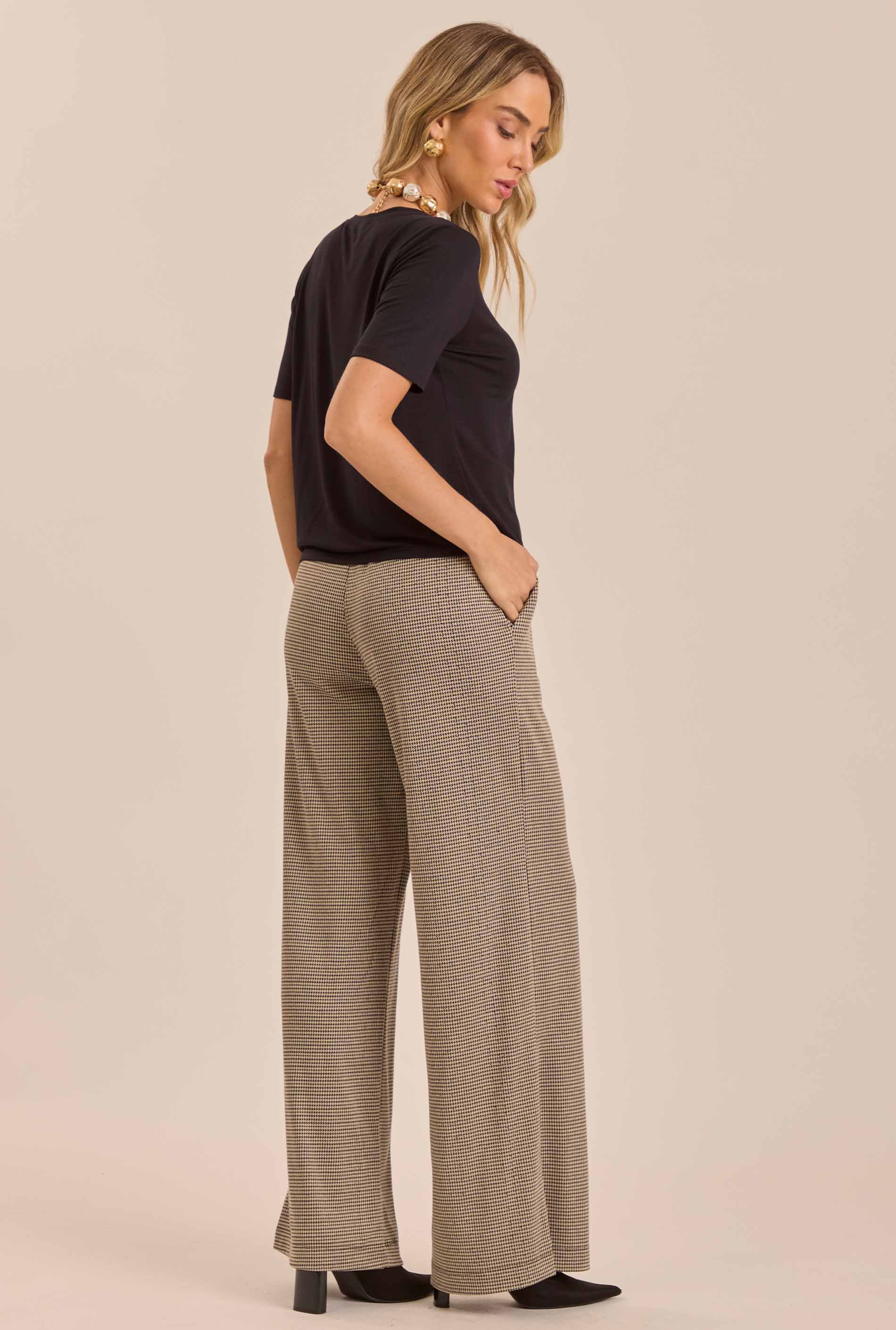 Calça Jardim Boho em Jacquard em Pied de Pool