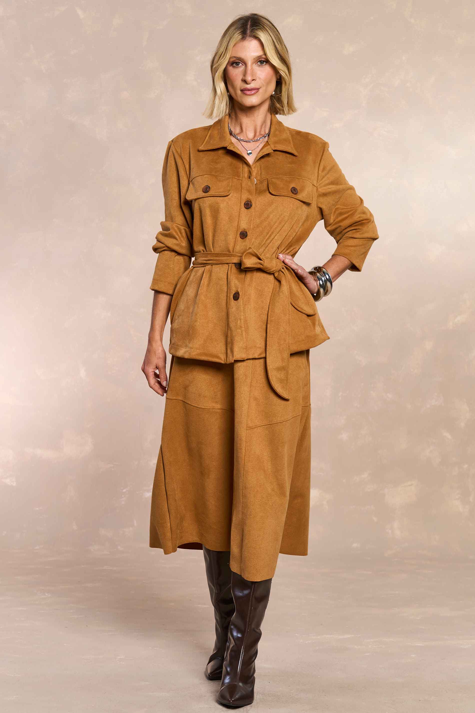Jaqueta Cozy Winter em Suede