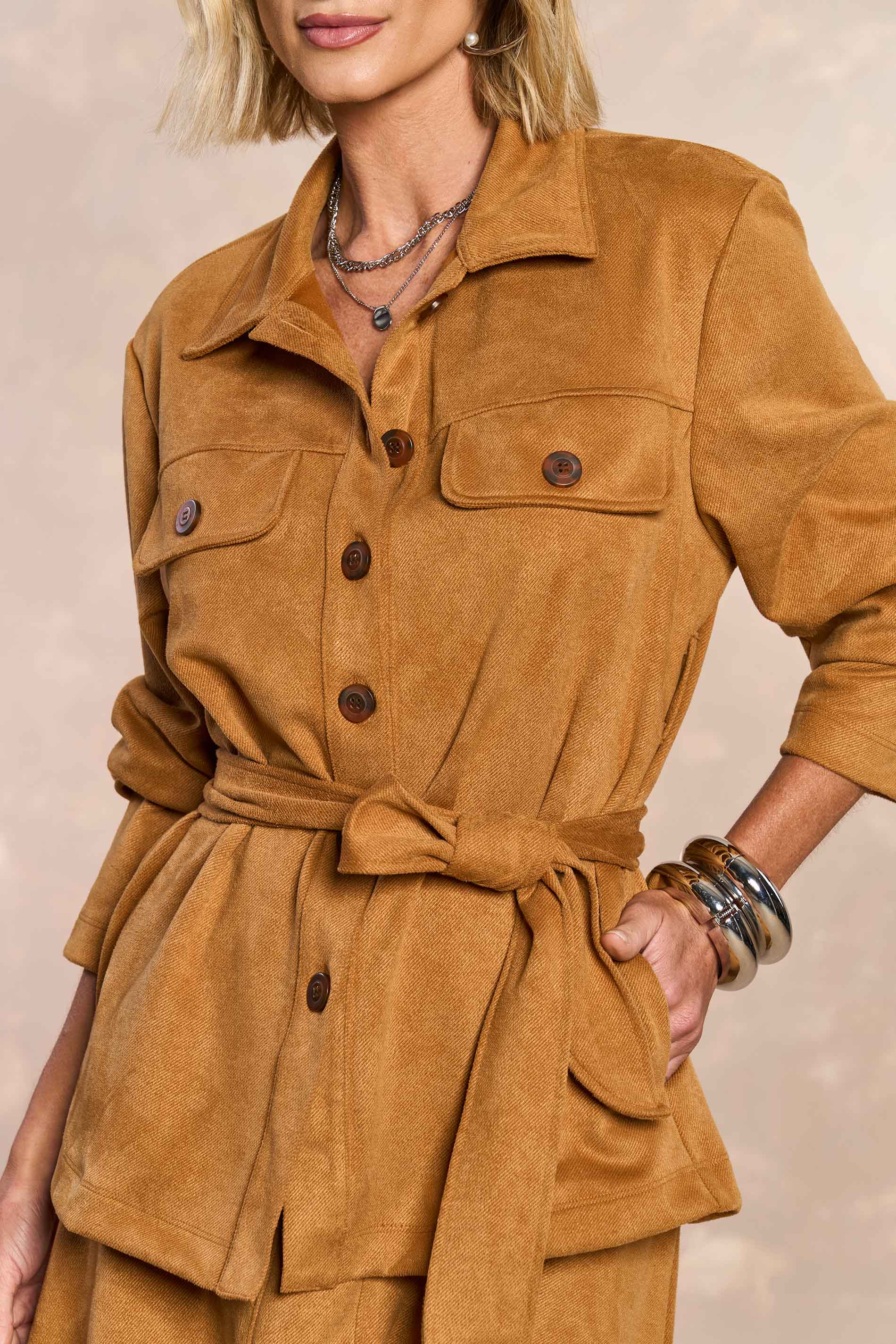 Jaqueta Cozy Winter em Suede