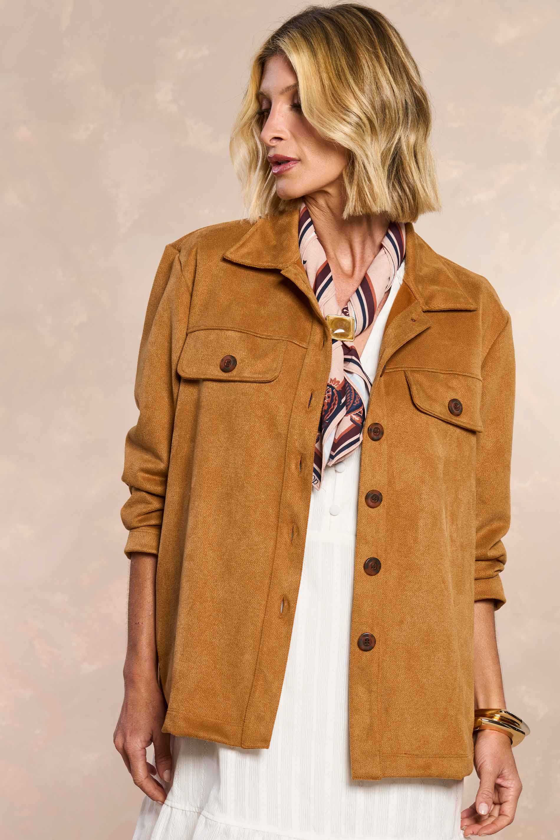 Jaqueta Cozy Winter em Suede