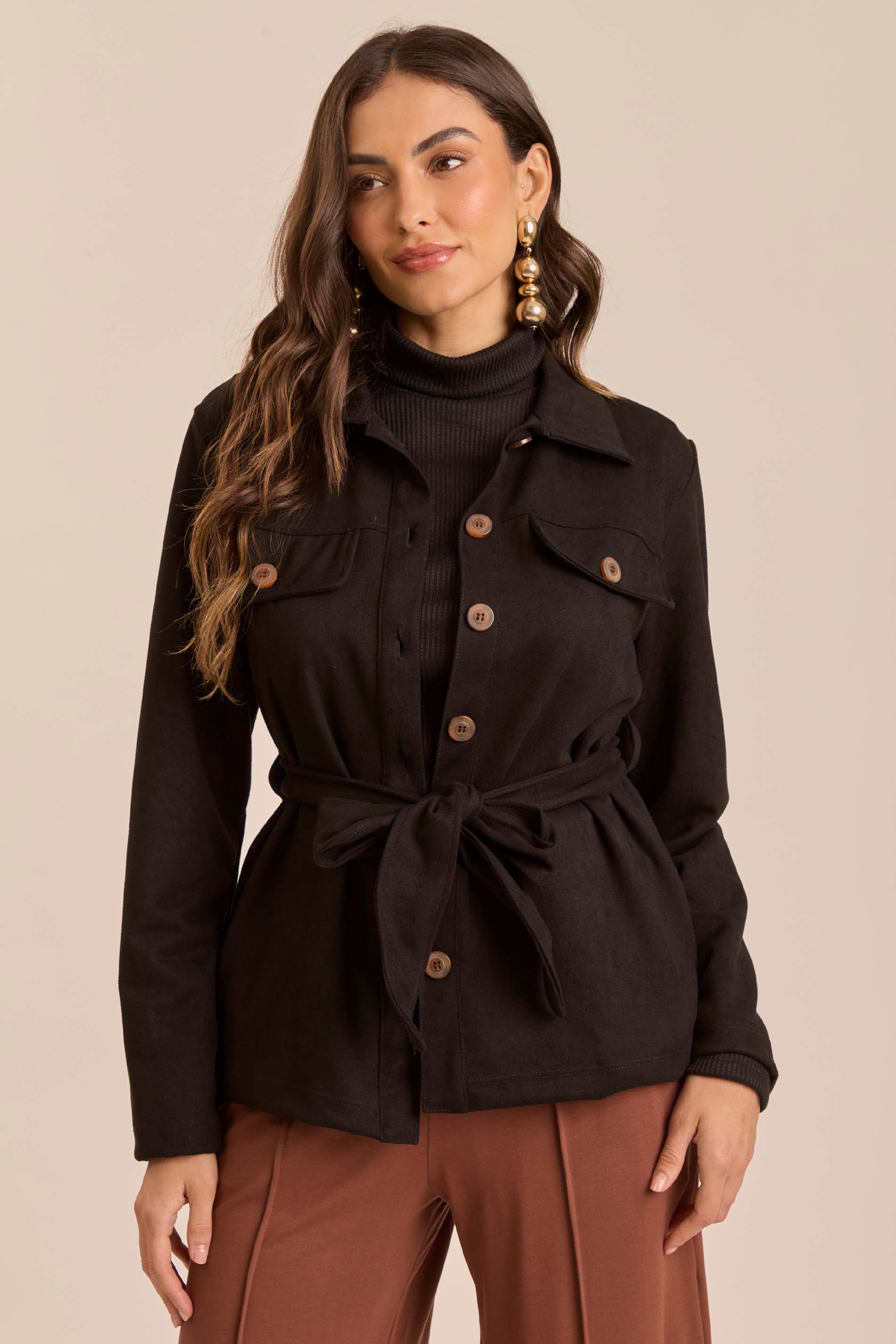 Jaqueta Cozy Winter em Suede