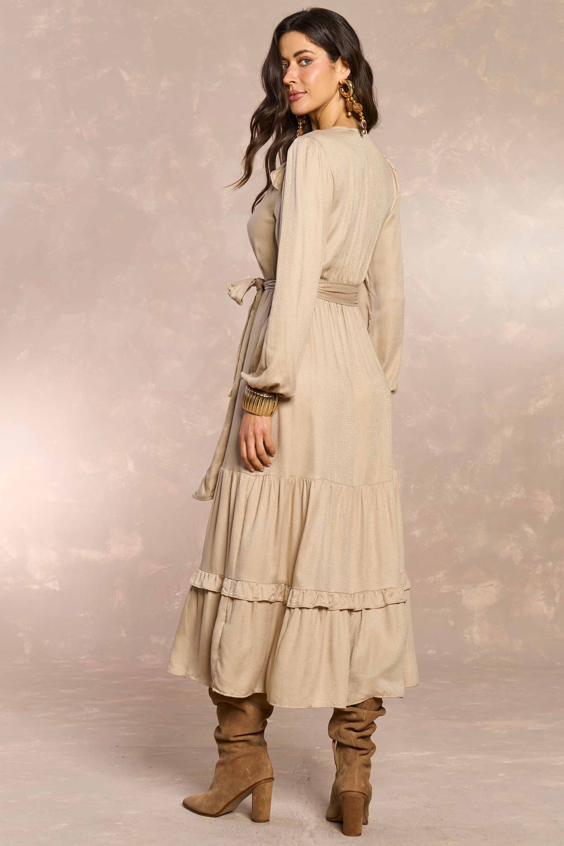 Vestido Longo Jardim Boho em Poá