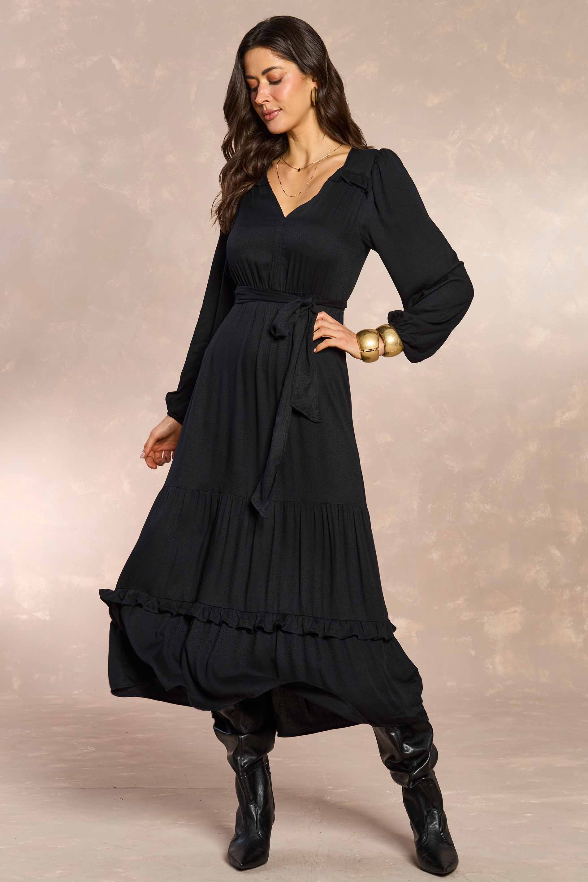 Vestido Longo Jardim Boho em Poá