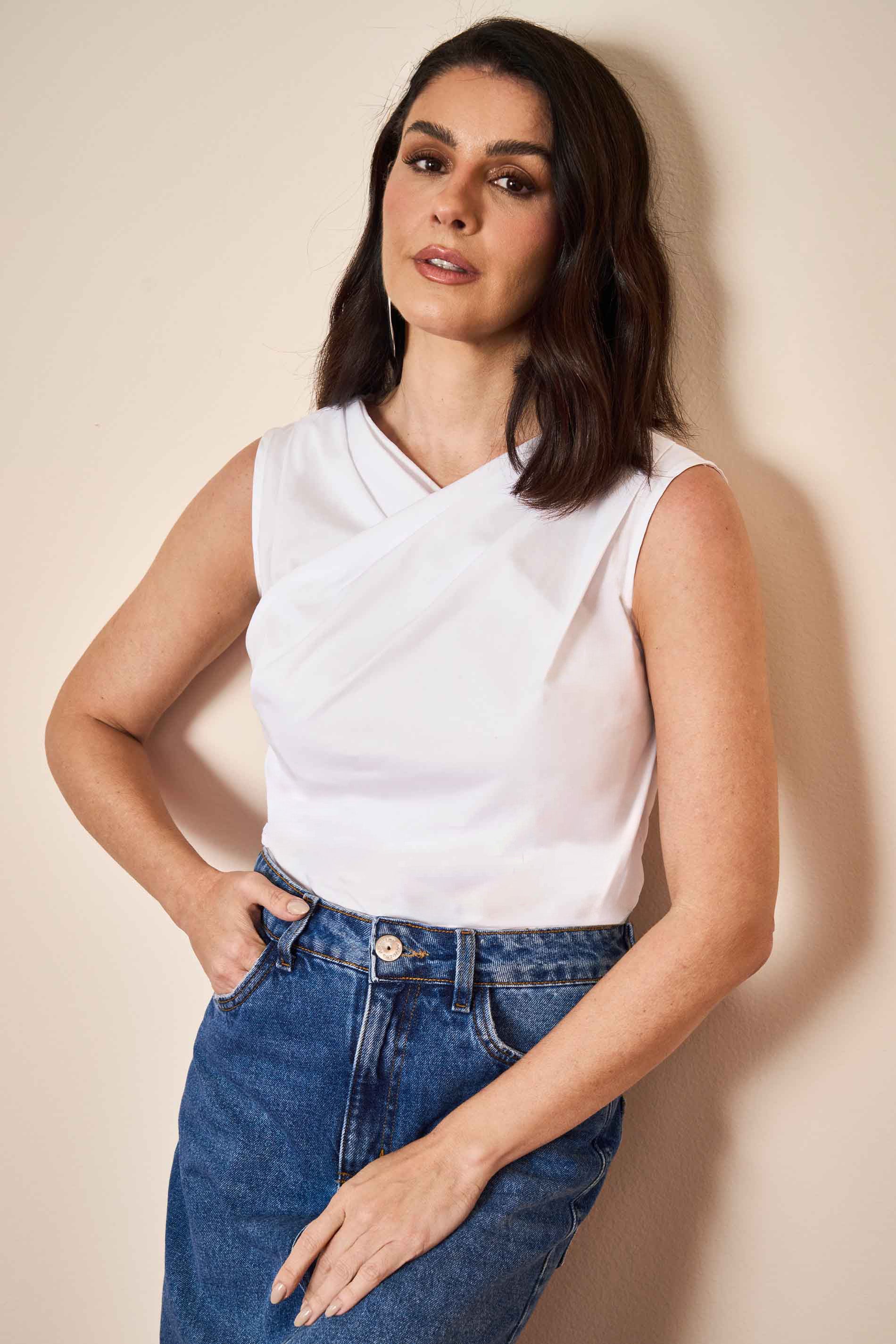 Blusa Wild Orchid em Tricoline