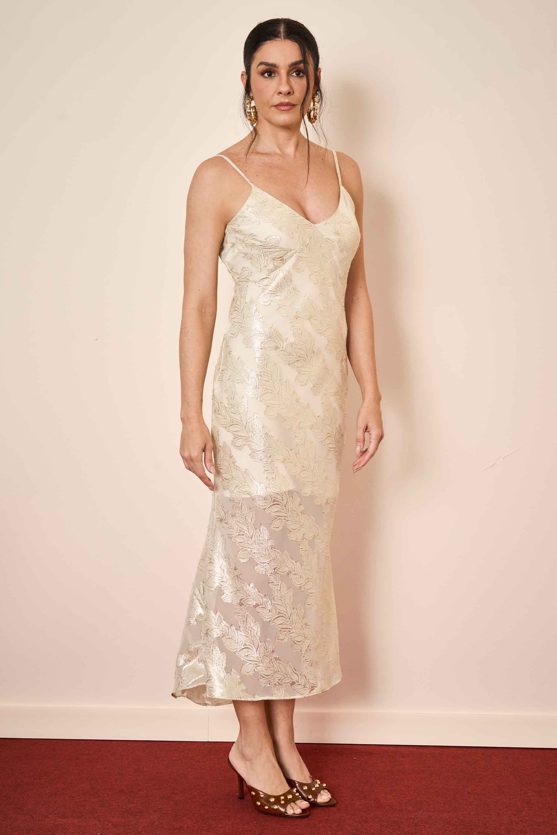 Vestido Midi Wild Orchid de Alça