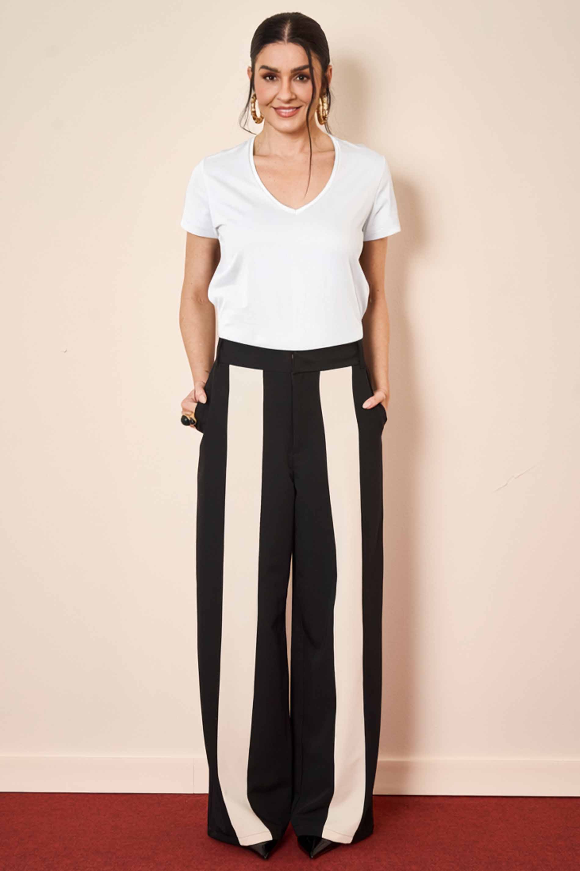 T-shirt Wild Orchid em Meia Malha