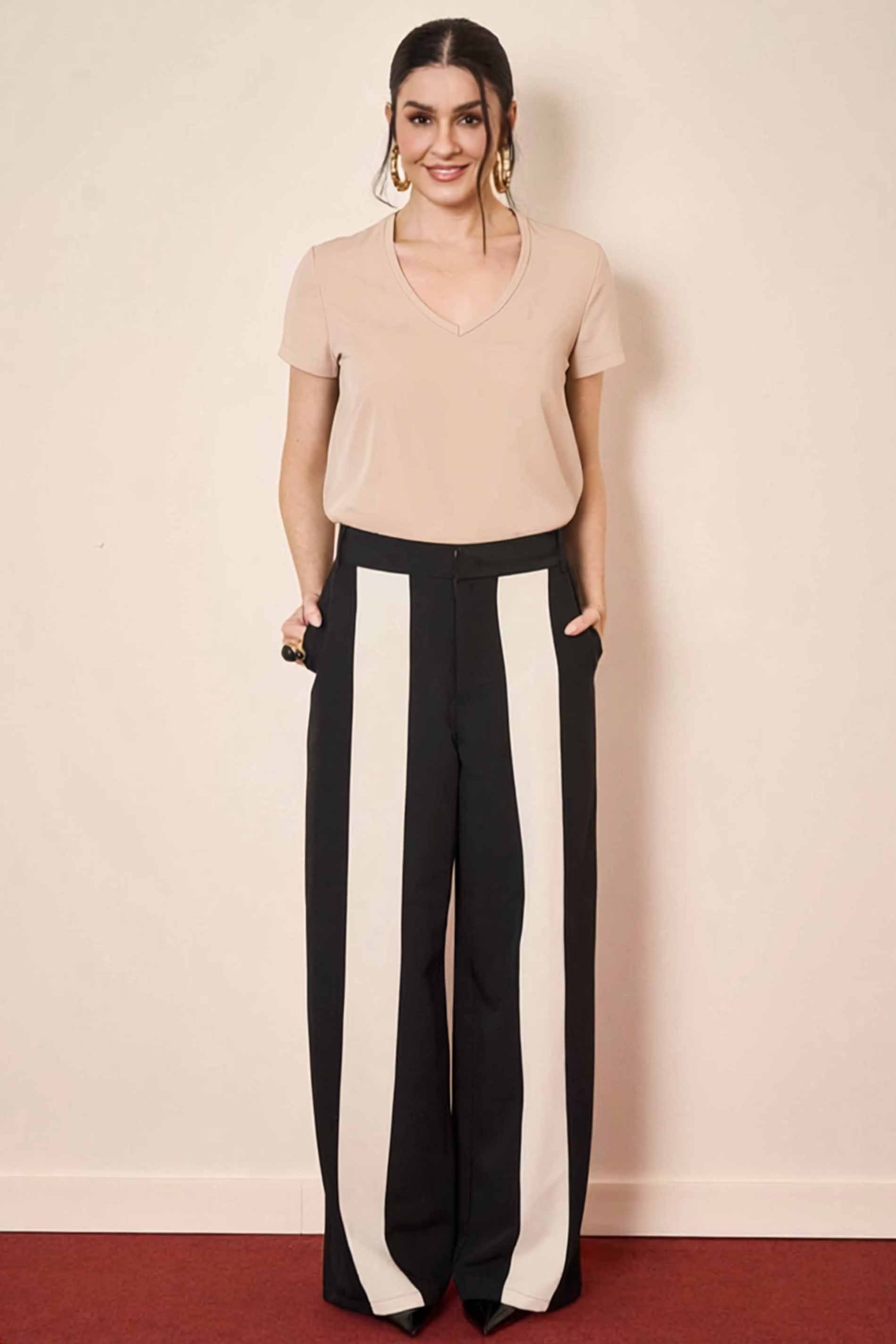 T-shirt Wild Orchid em Meia Malha