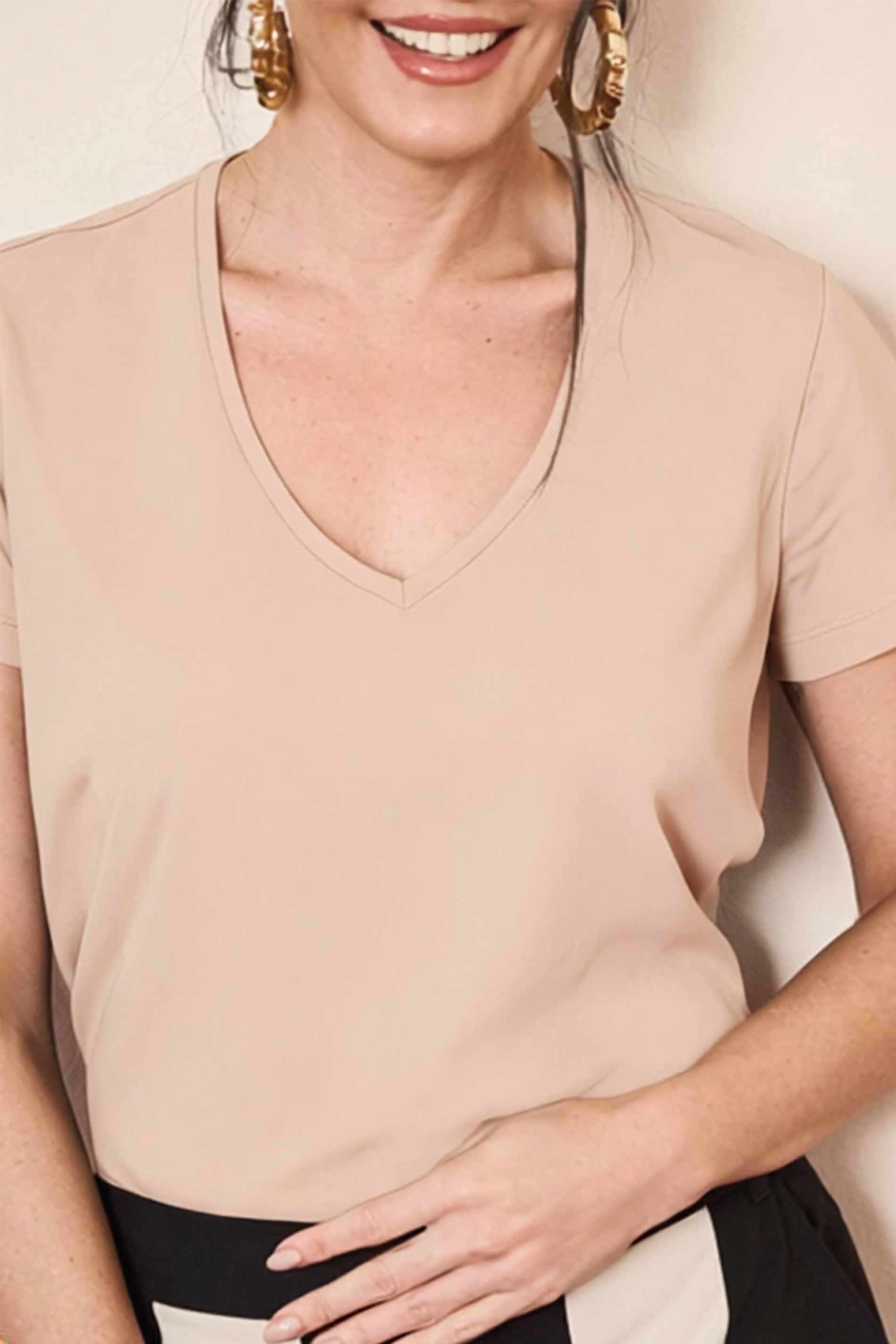 T-shirt Wild Orchid em Meia Malha