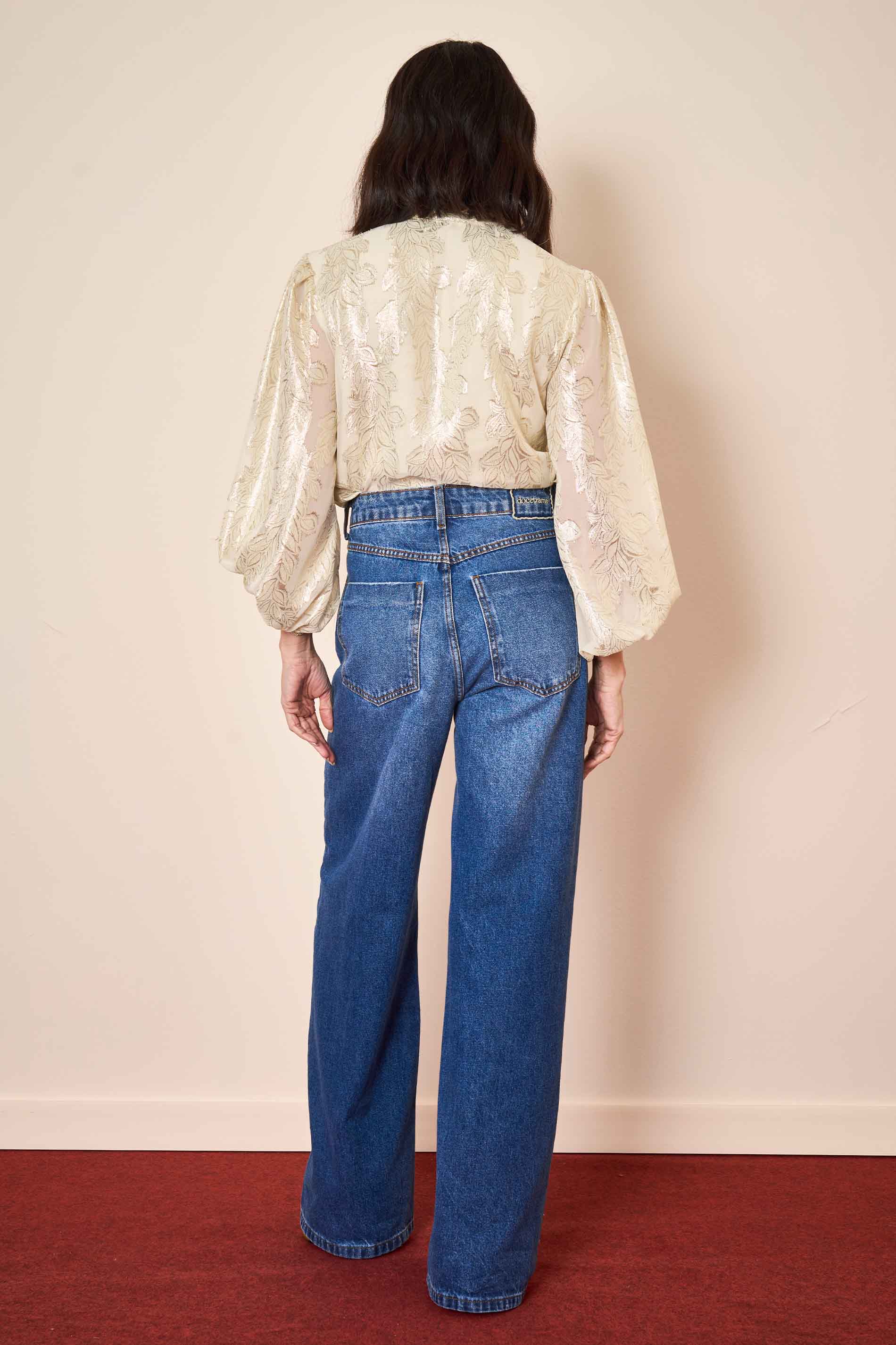 Blusa Manga Longa Wild Orchid em Jaquard