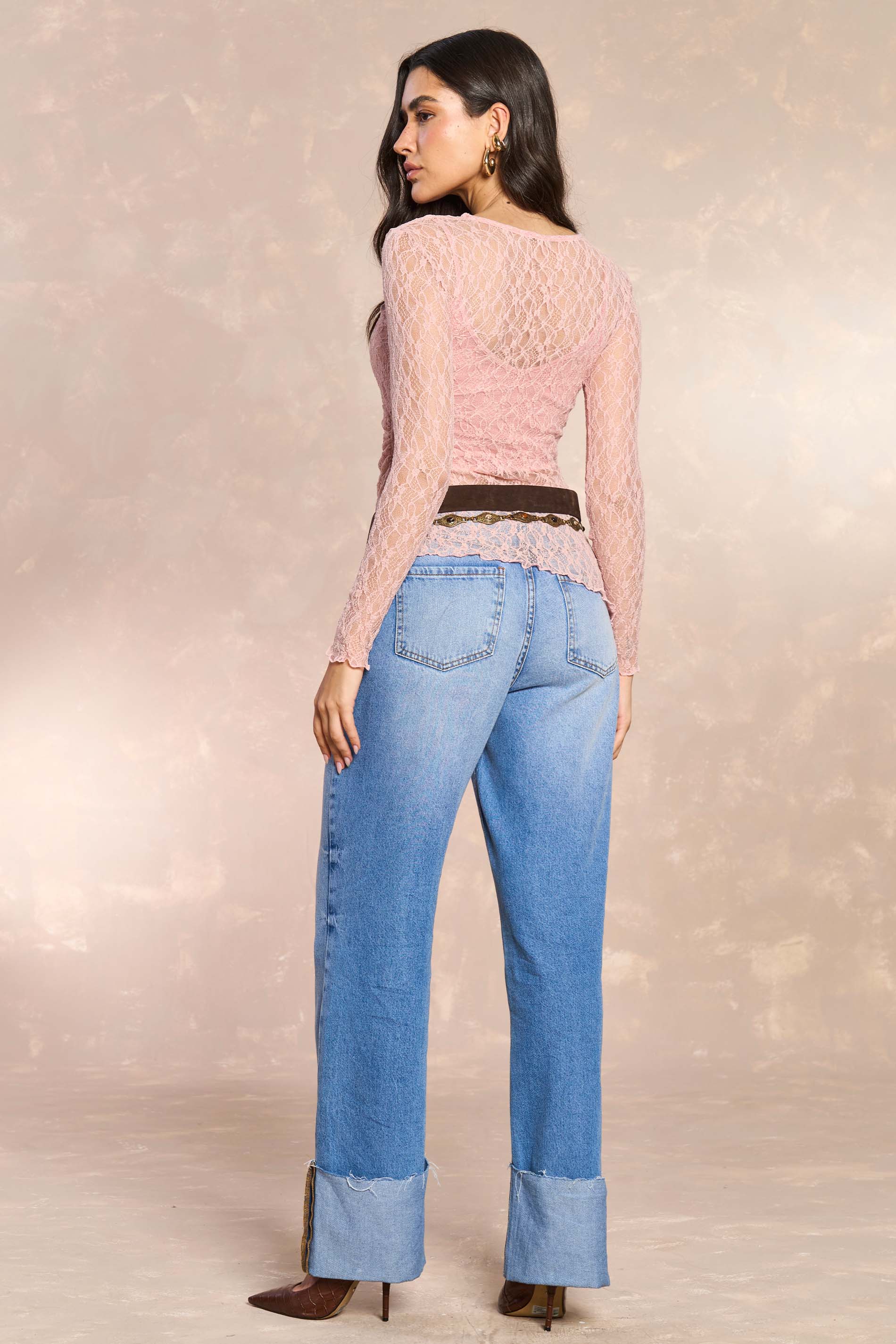 Blusa Tropical Garden em Renda