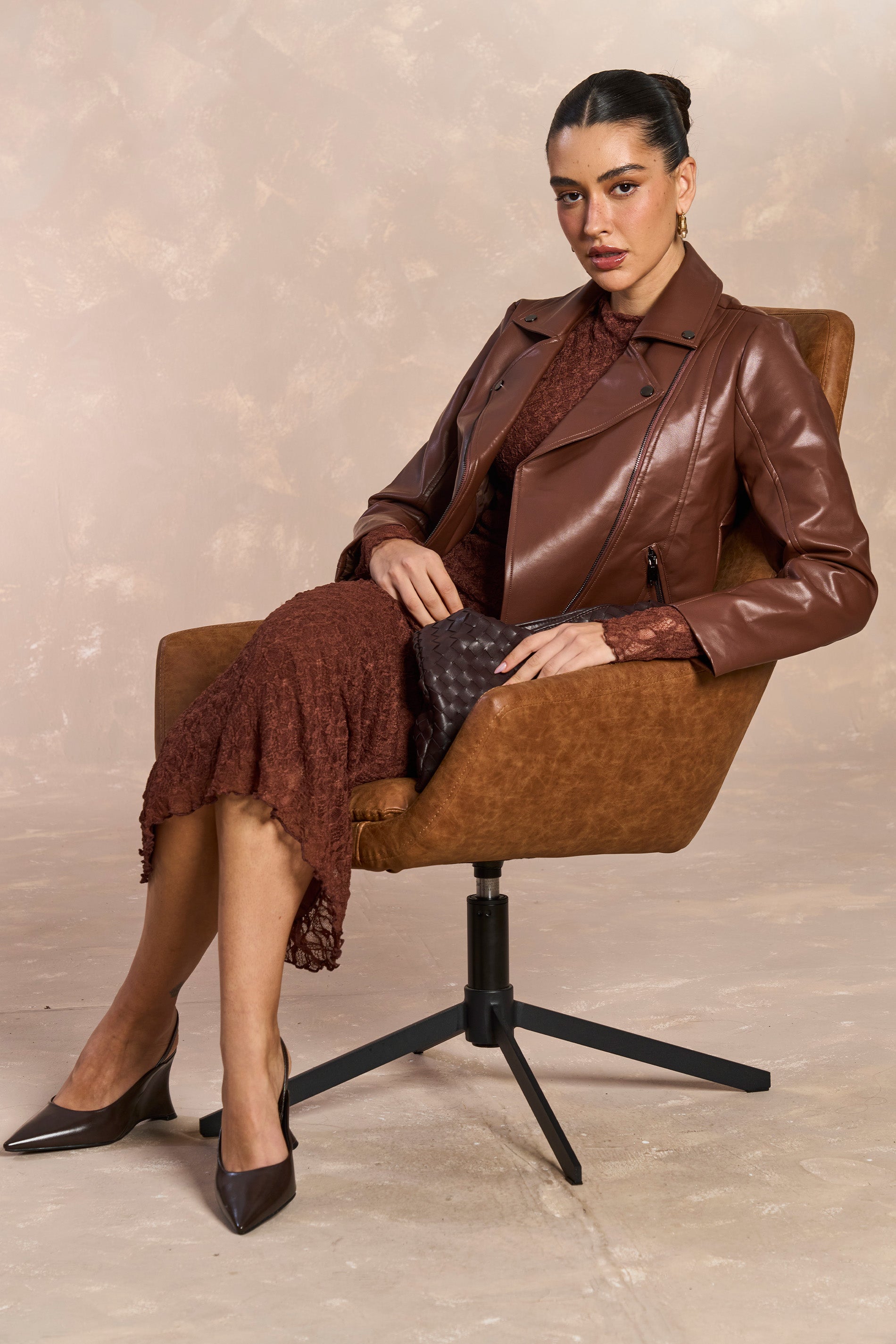 Vestido Midi Tropical Garden em Renda