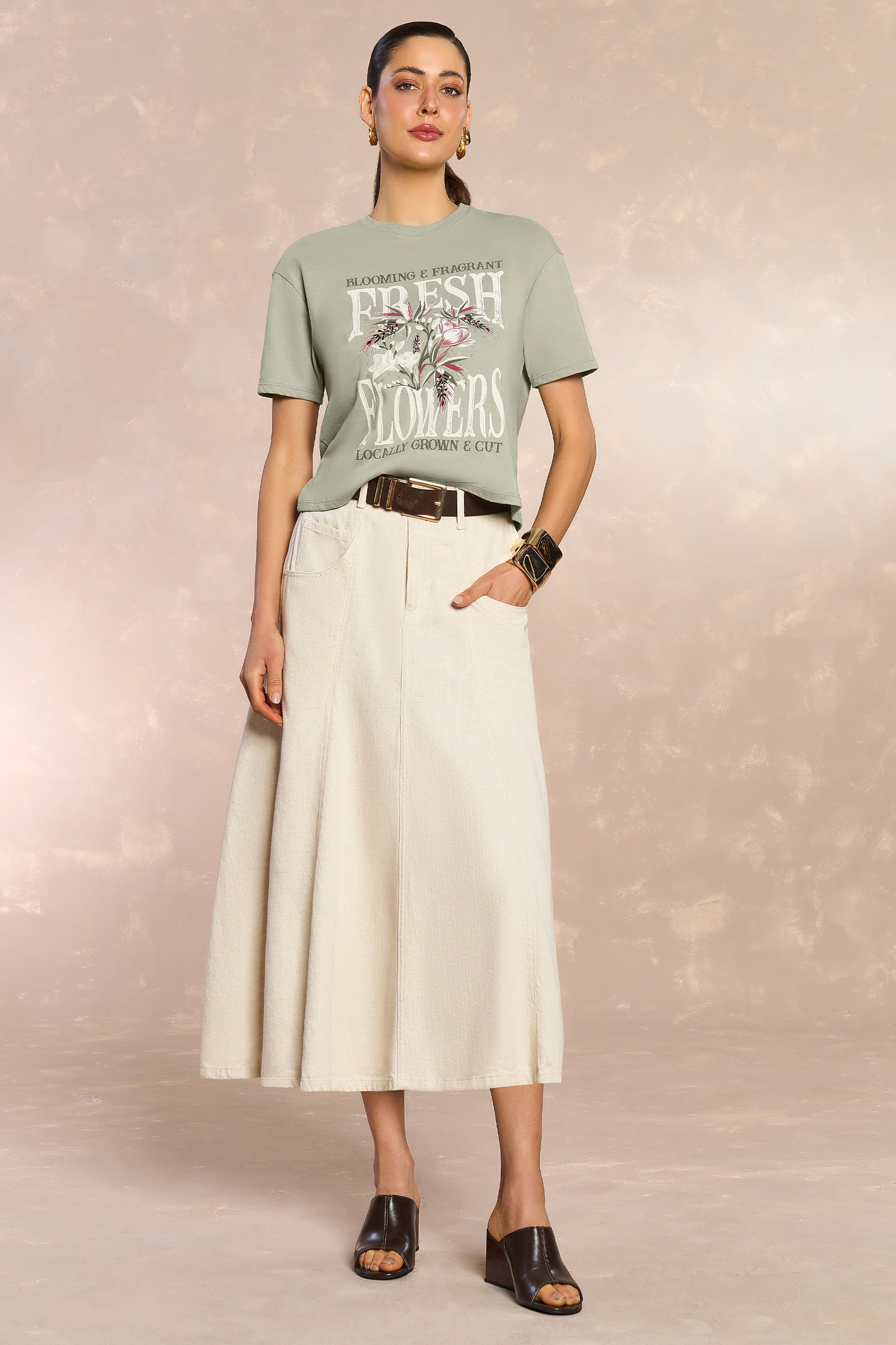 T-shirt Soft Garden em Malha