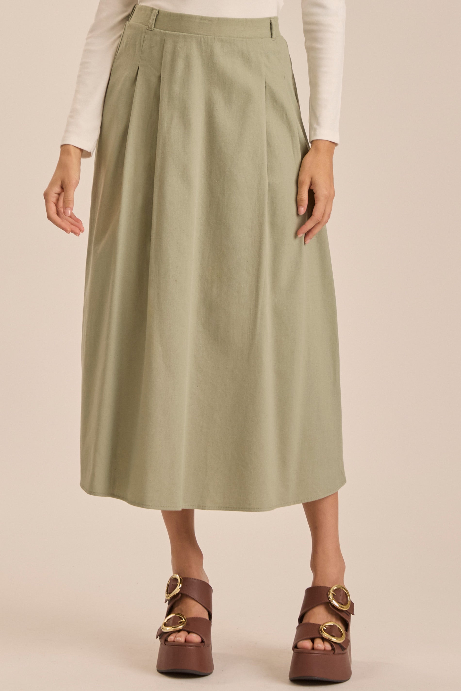 Saia Midi tropical Garden em Viscolinho