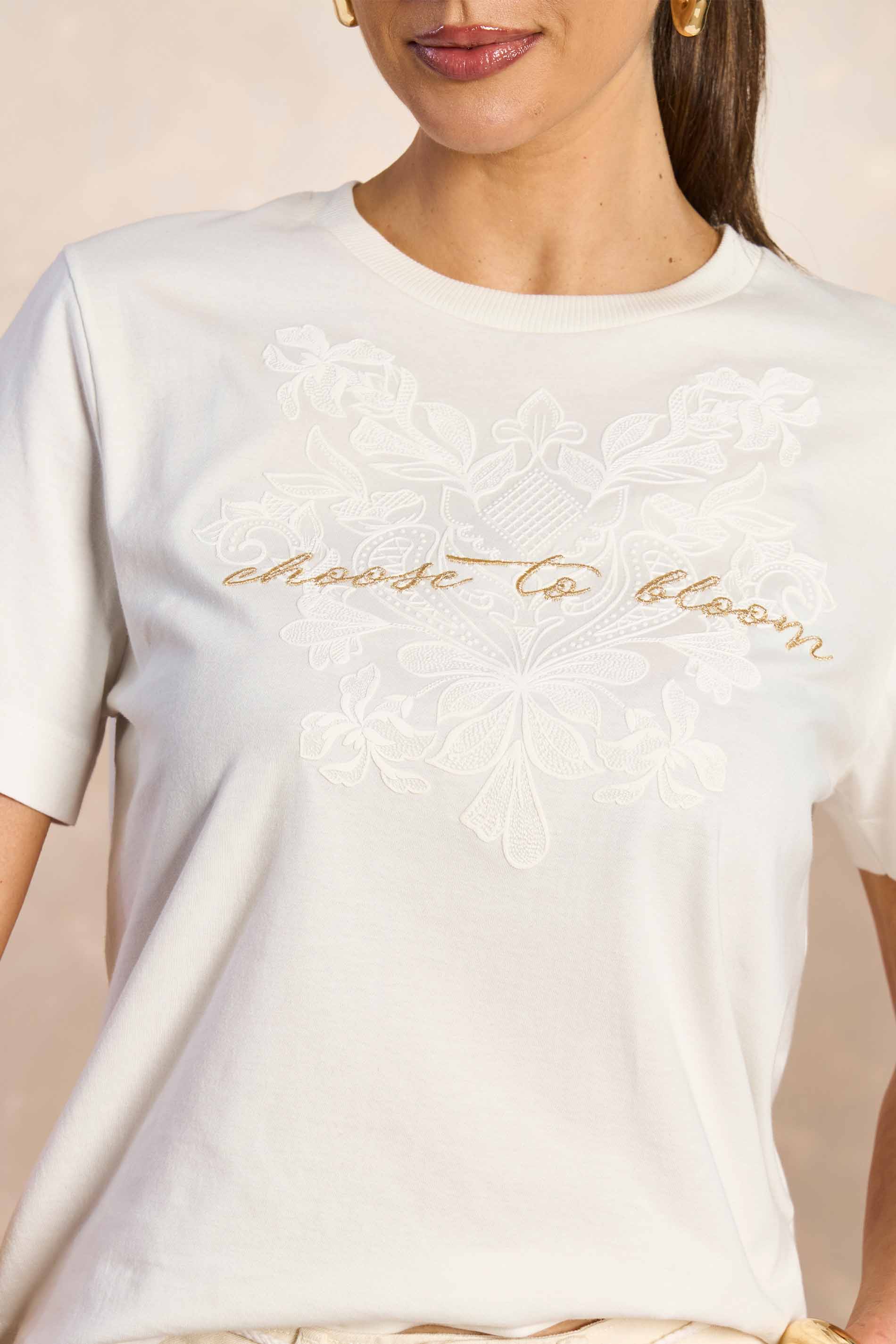T-shirt Retrô Glam em Malha
