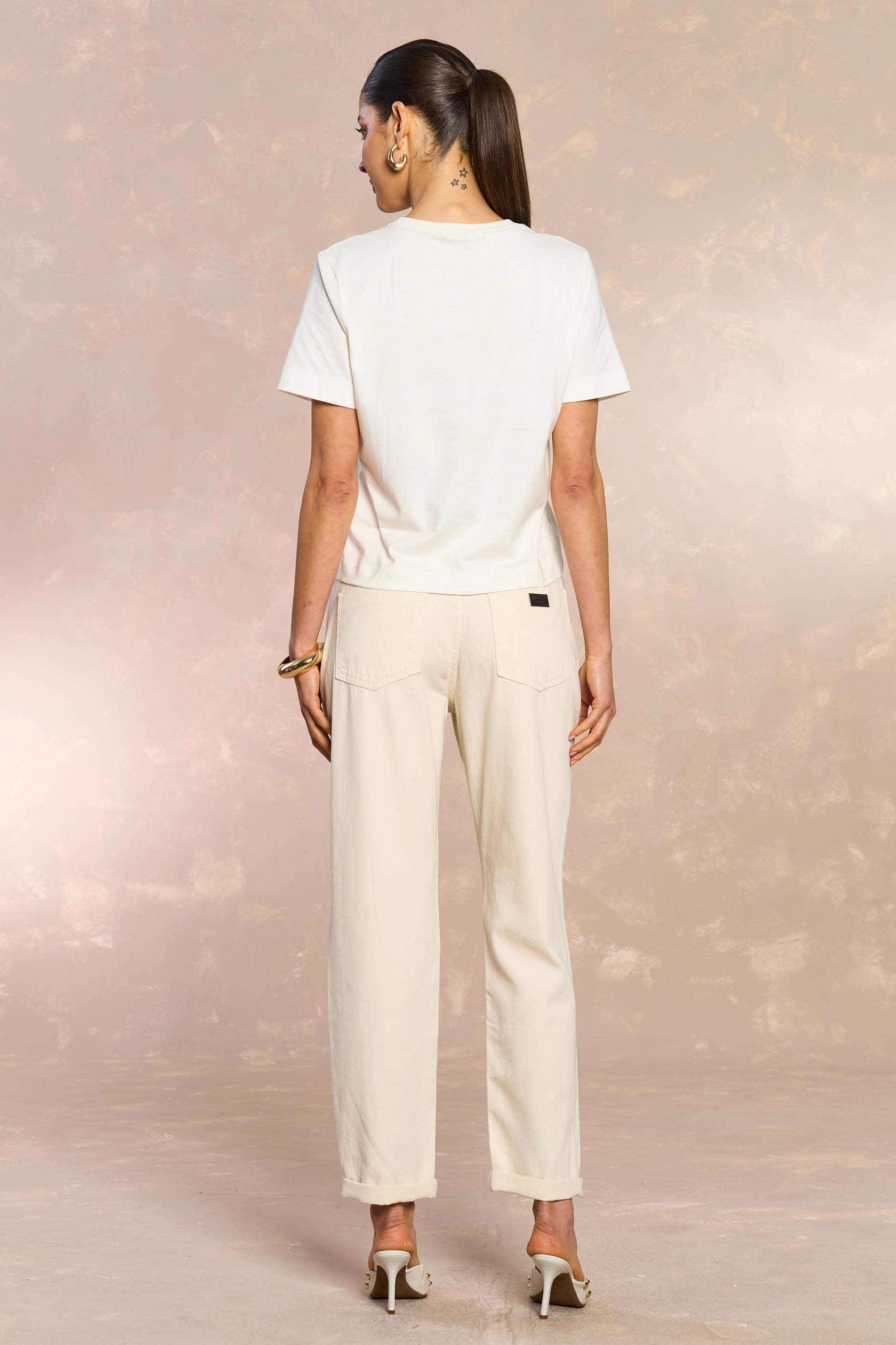T-shirt Retrô Glam em Malha