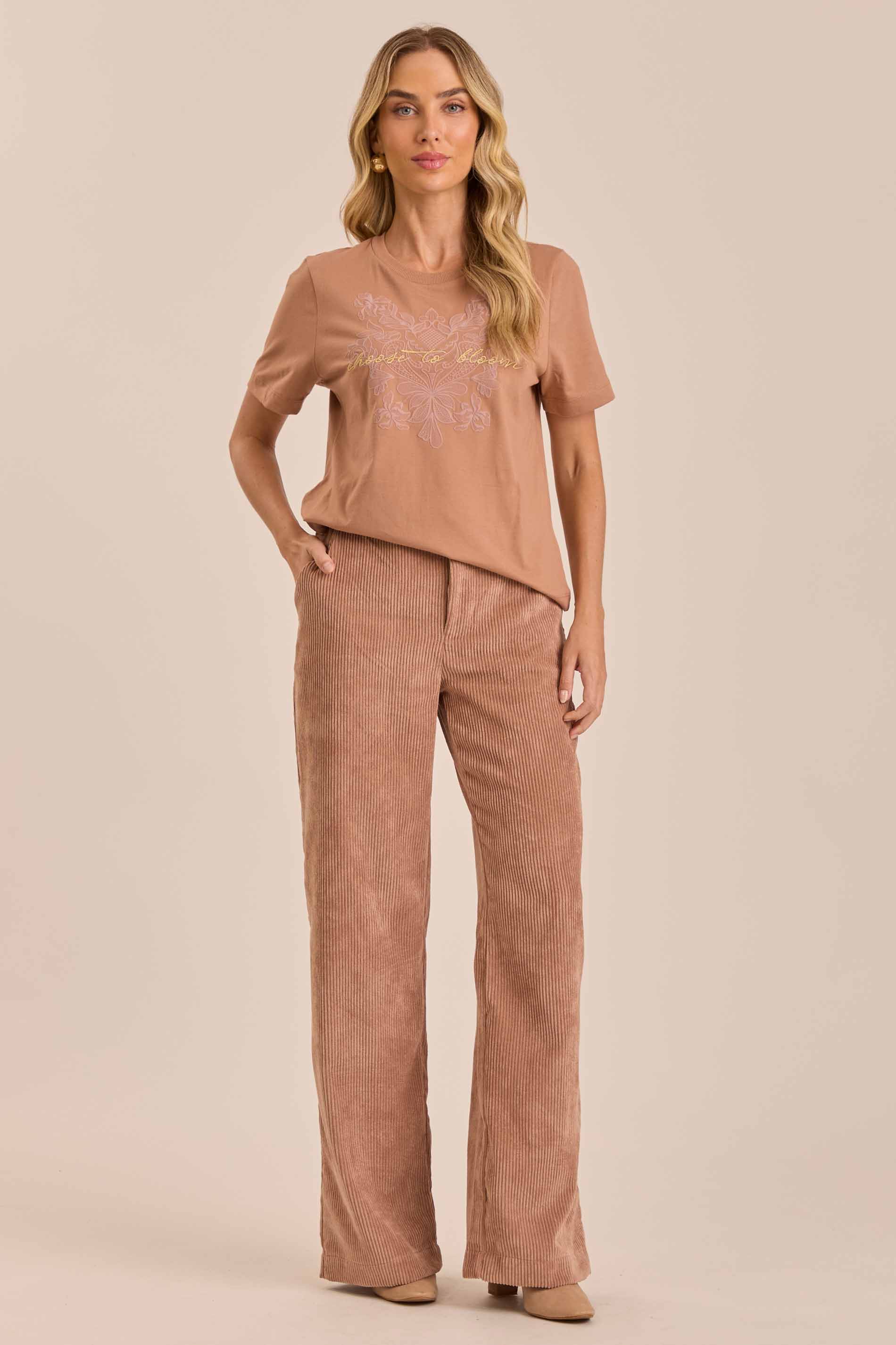 T-shirt Retrô Glam em Malha