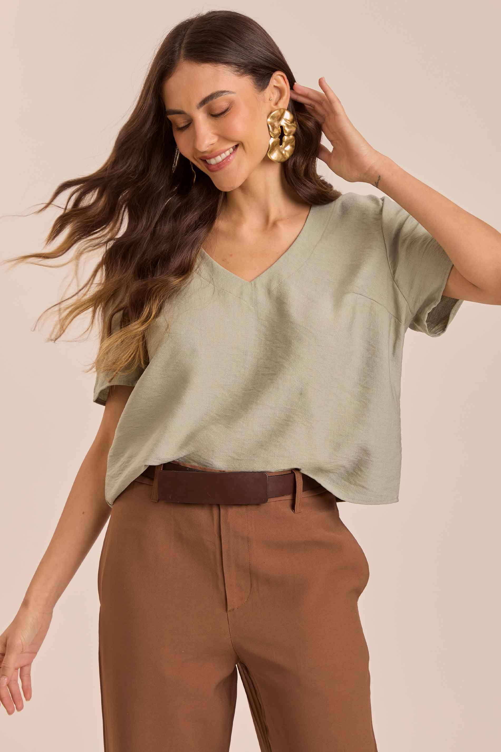Blusa Soft Garden em Viscoflow