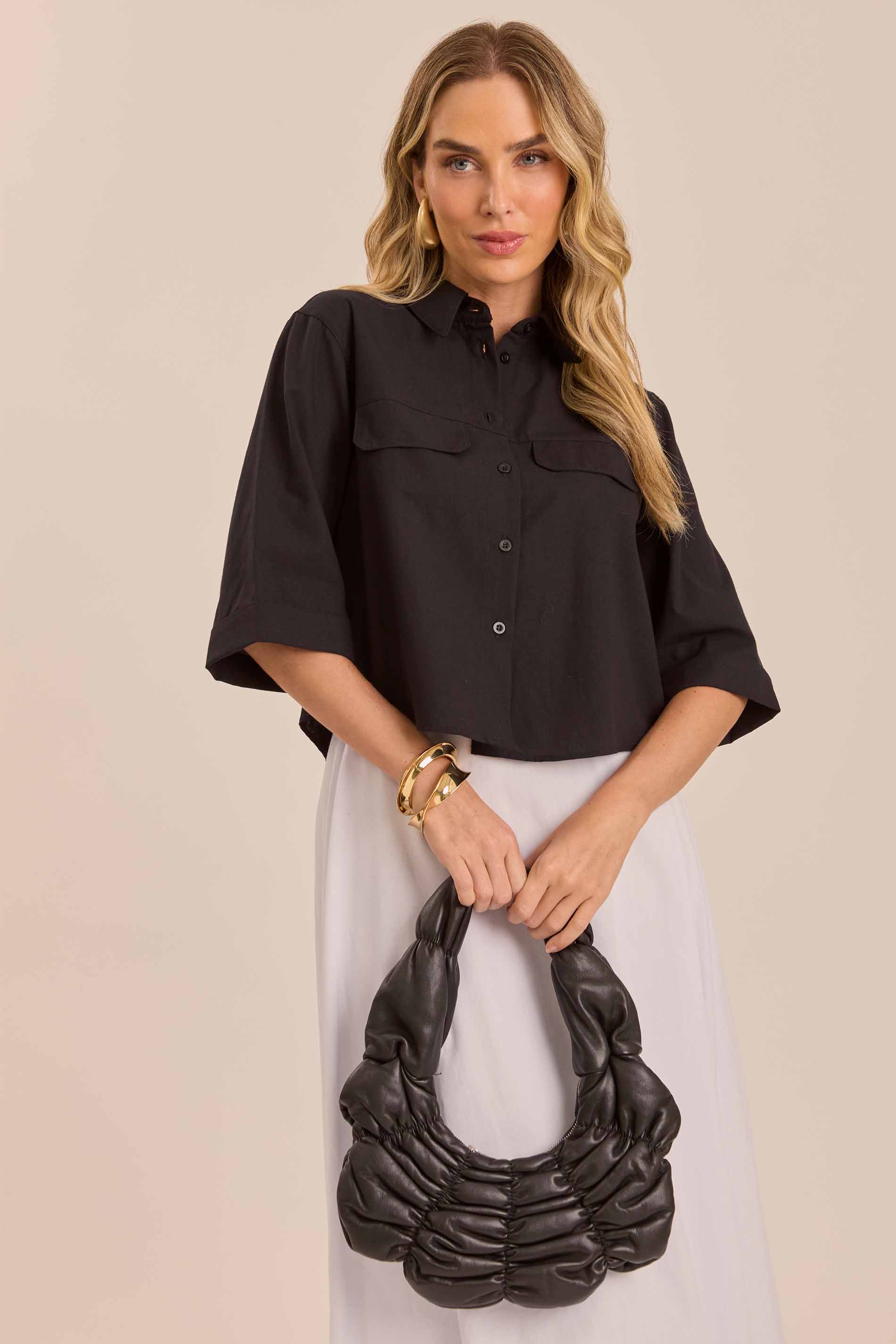 Camisa Manga Curta Cozy Winter