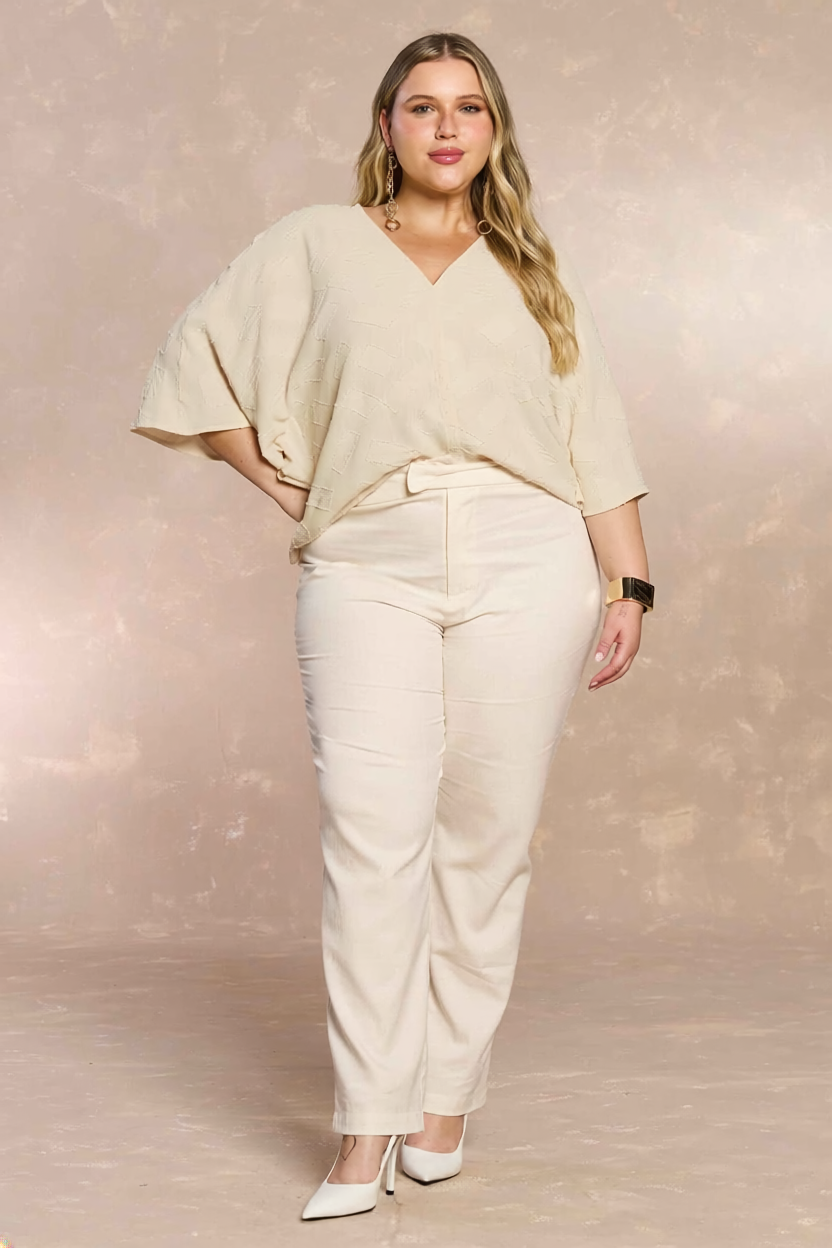 Blusa de Mangas 3/4 Tropical Garden